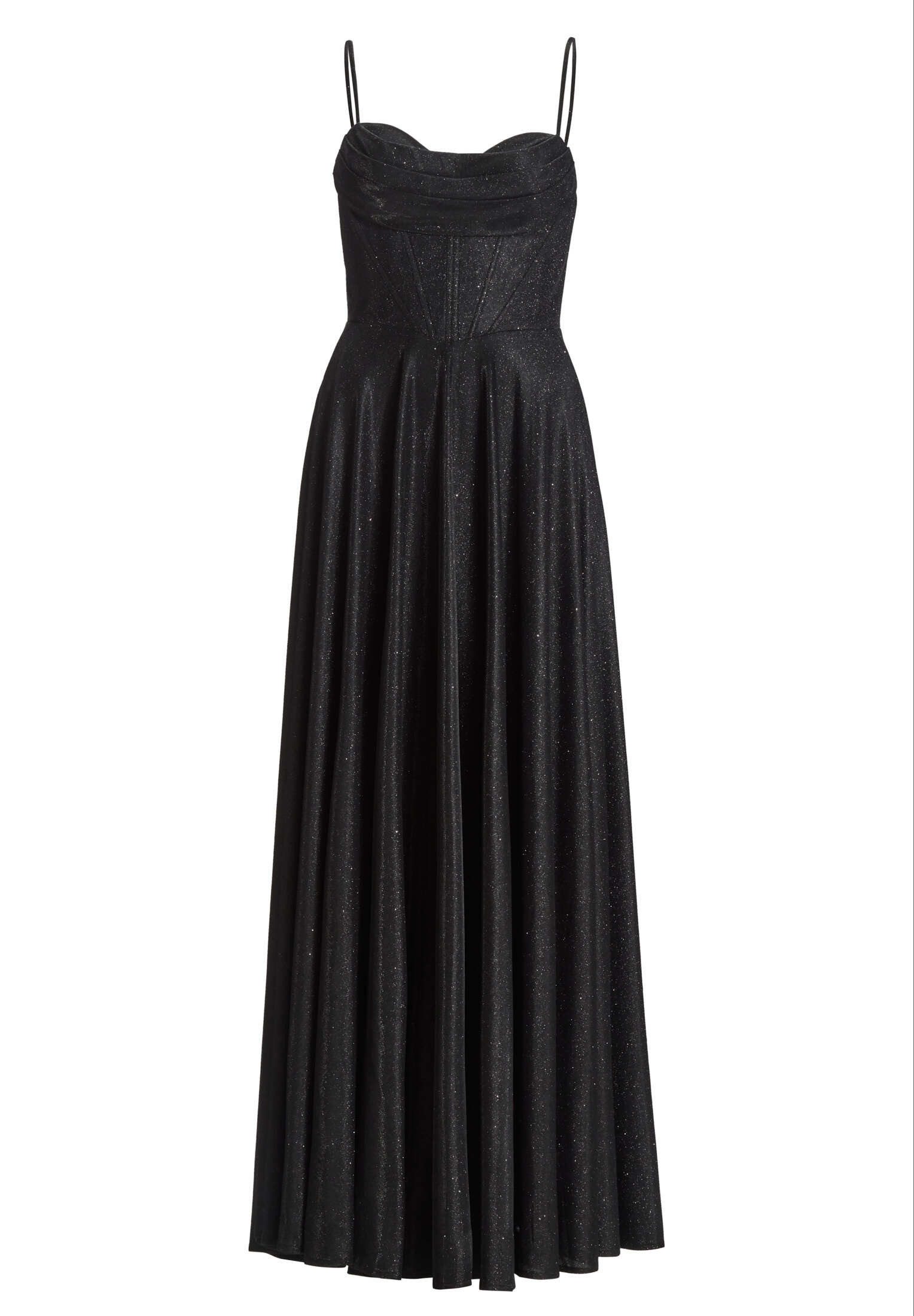Abendkleid - Schimmerndes Abendkleid mit Drapierung