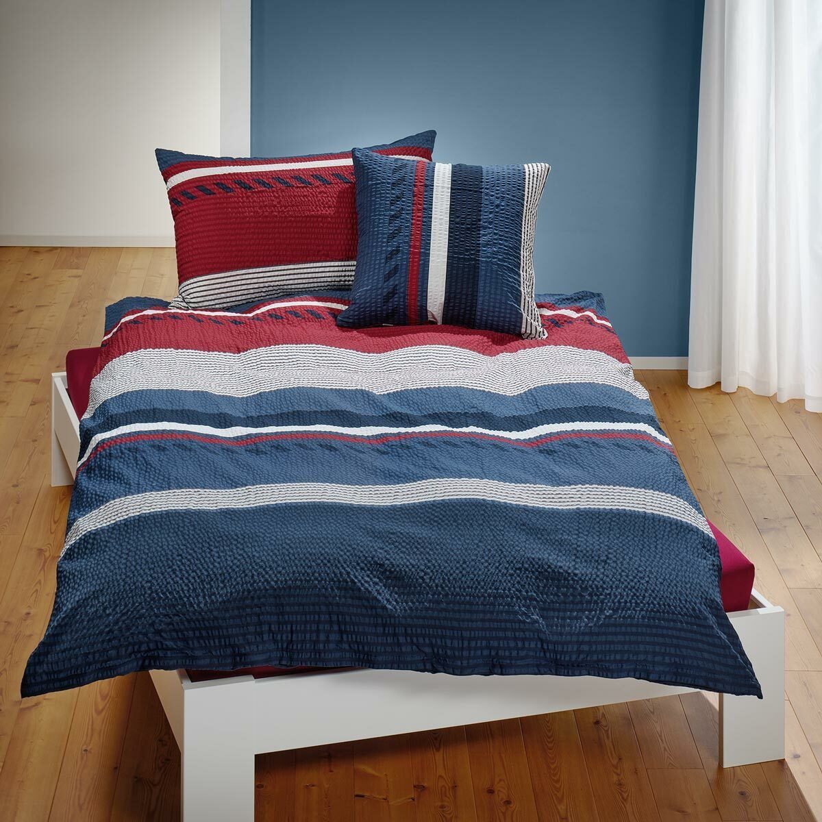 TRAUMSCHLAF Bettwäsche Mick, Seersucker, 3 teilig, ideale Sommerbettwäsche günstig online kaufen