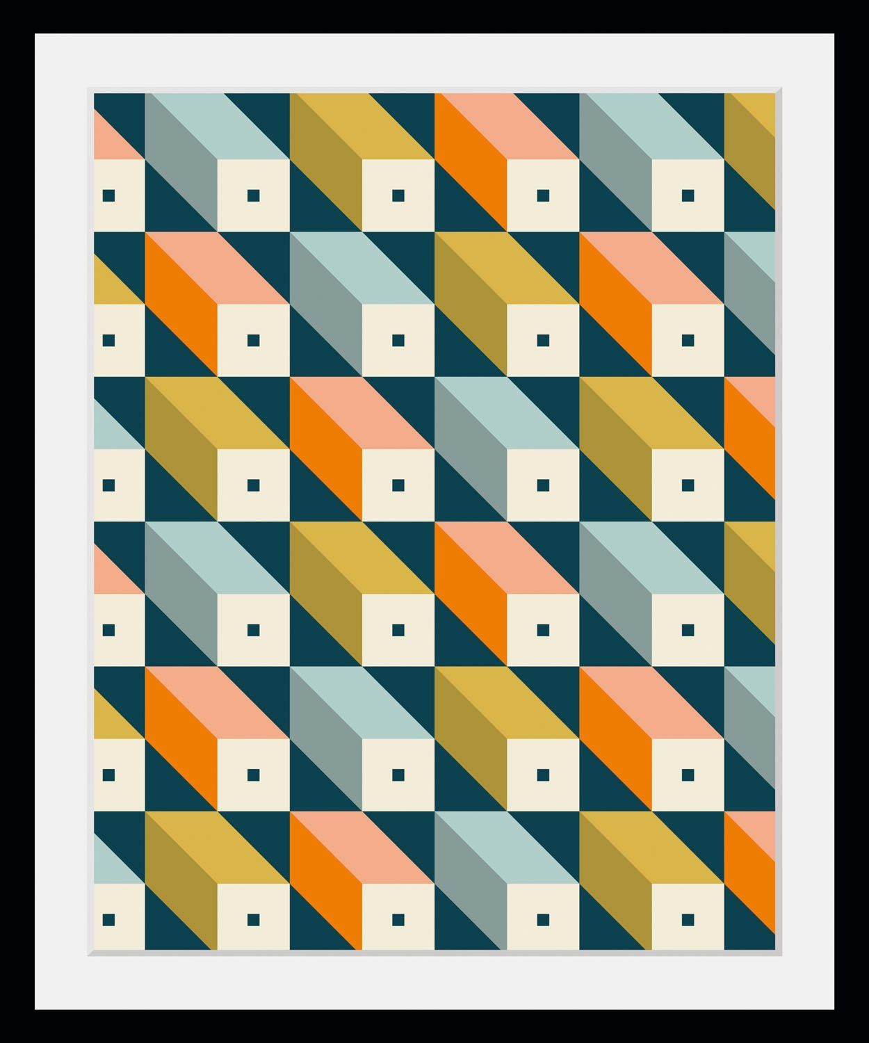 queence Bild Ashton, Abstrakt, Figuren, Kunst (1 St), HD Premium Poster-Druck inkl. Holzrahmen. € 29,85