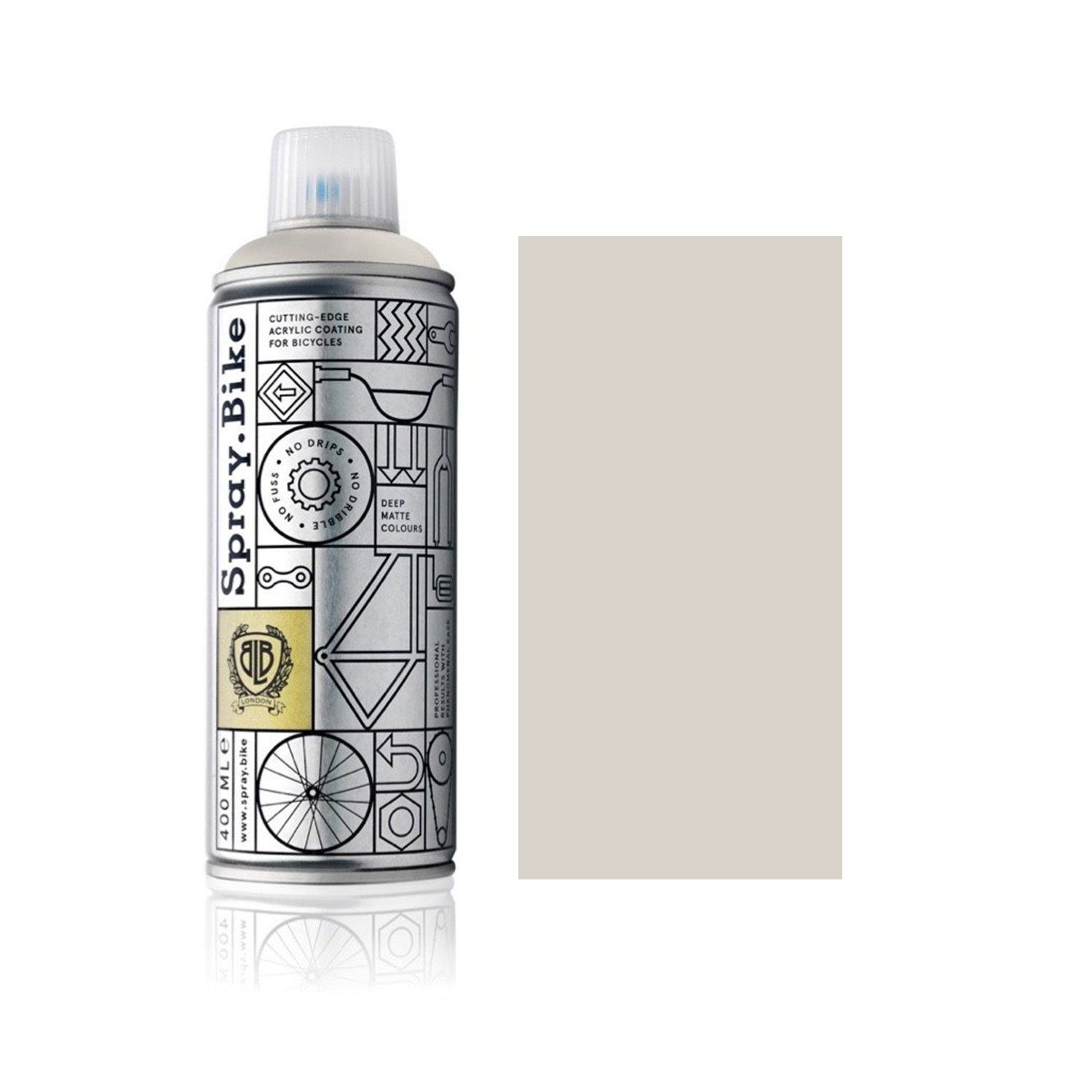 Spray.Bike Sprühflasche Fahrrad Lackspray in versch. Farben - keine GRUNDIERUNG notwendig - Acryllack/Lackspray in 400 ml Spraydose, Matt- und Klarlack Optik möglich, UV-resistent, wetterfest, Matt-Optik
