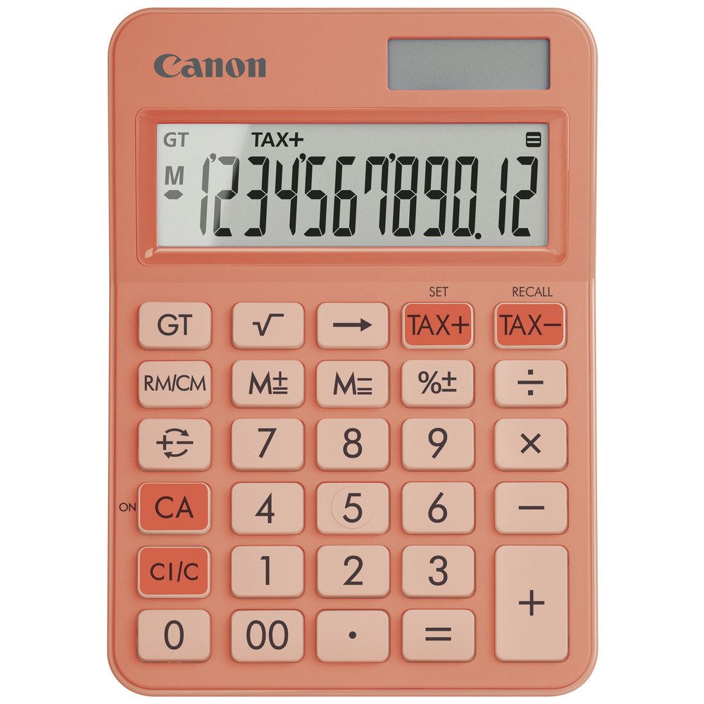 Taschenrechner Canon LS-125KB-OR Taschenrechner Orange Display (Stellen): 12 batteri