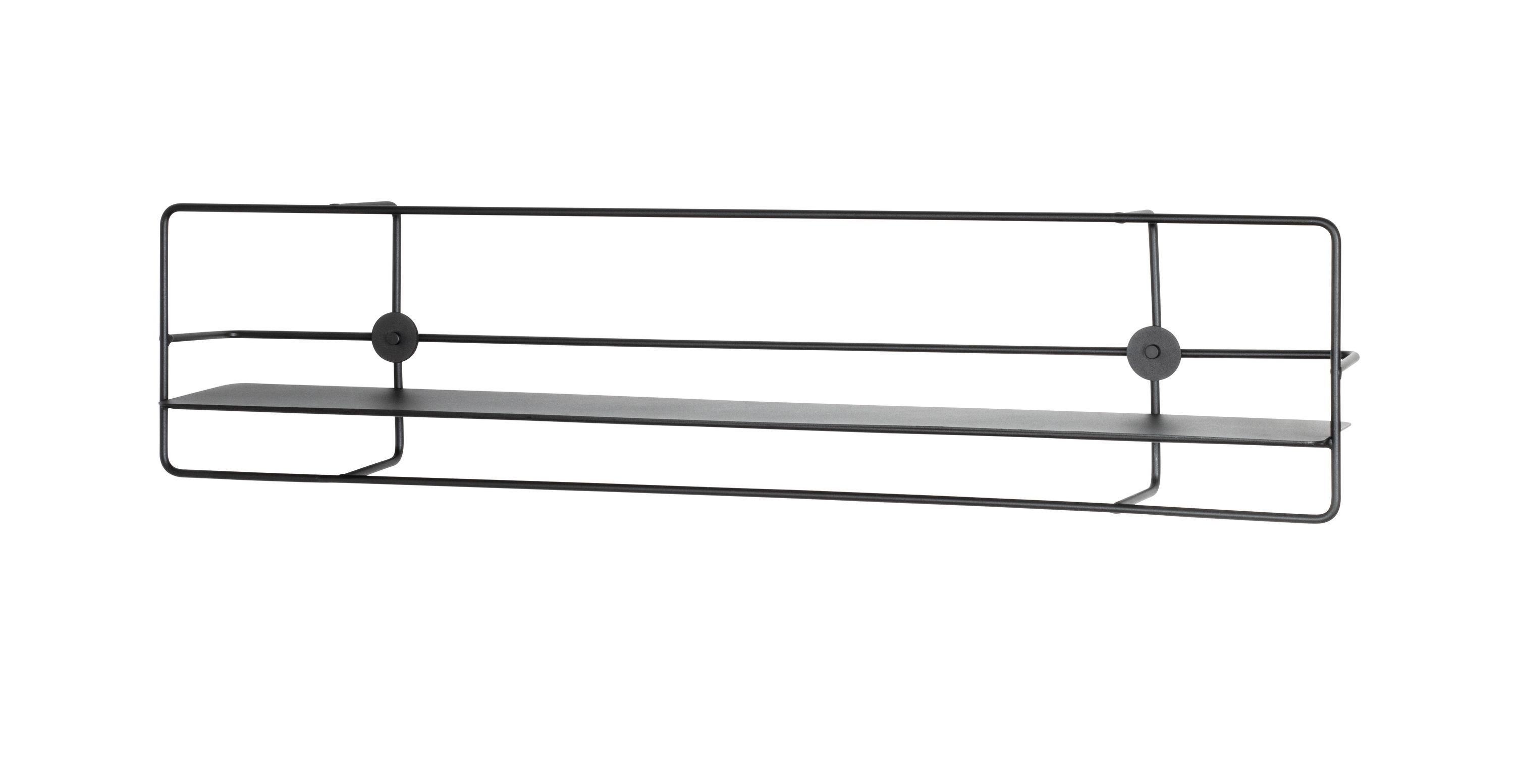 BHT HAKU 90x21x14 Wandregal Möbel cm (BHT HAKU Wandregal 90x21x14 Wandregal, cm) schwarz