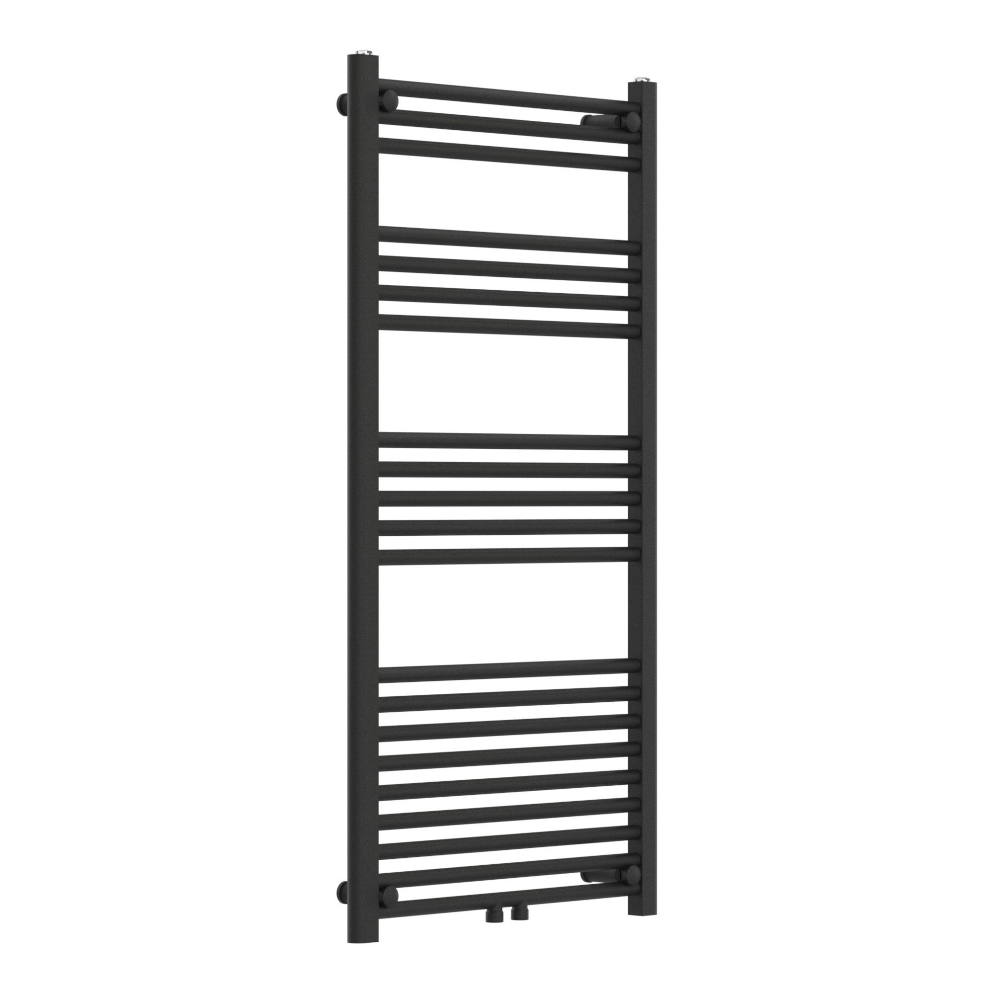 neu.haus Badheizkörper, »Voss« Handtuchheizkörper mit Stangen 120 x 60 cm Schwarz