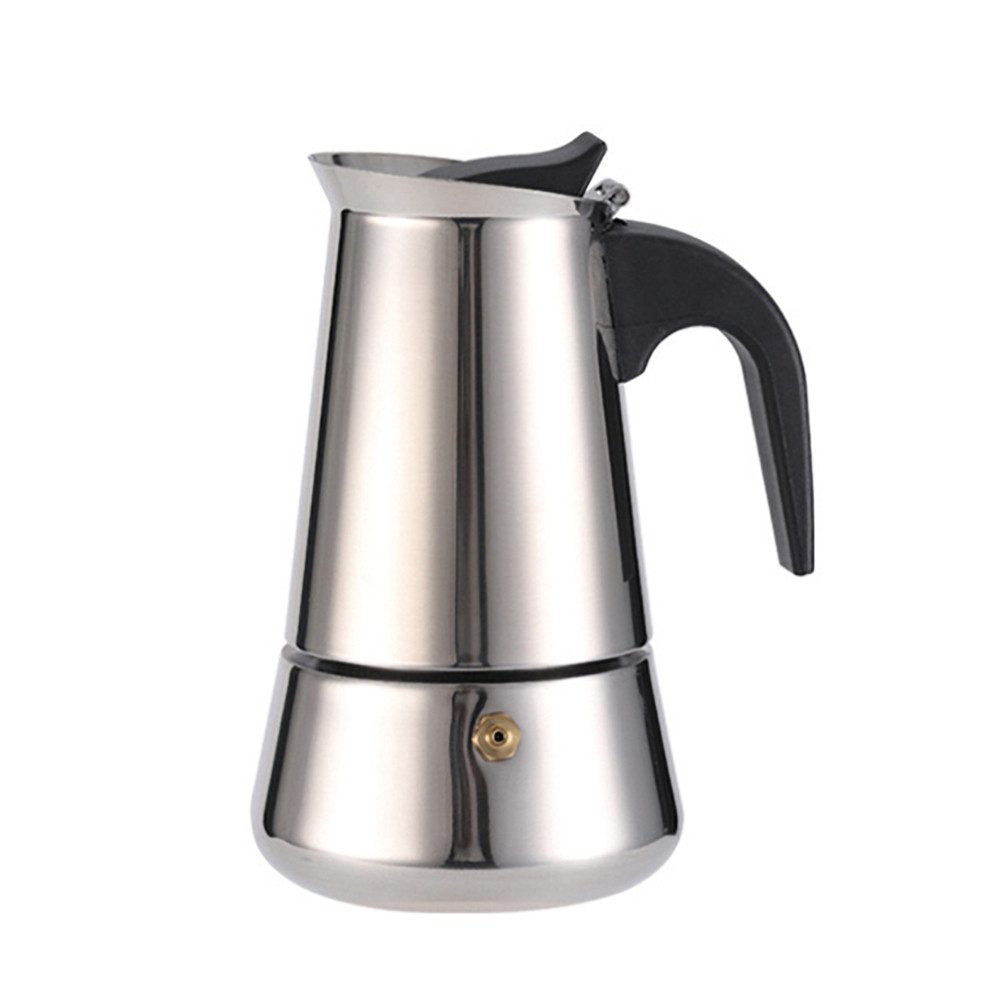 GarveeMore Topf-Set Edelstahl Moka Topf mit ergonomischem Griff,6 Tassen
