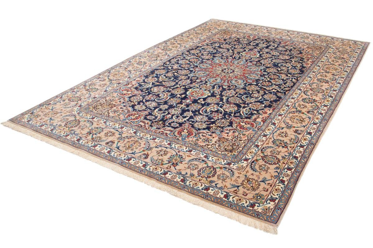 Orientteppich Isfahan Seidenkette Trading, Höhe: Handgeknüpfter 199x307 rechteckig, Orientteppich, Nain 6 mm