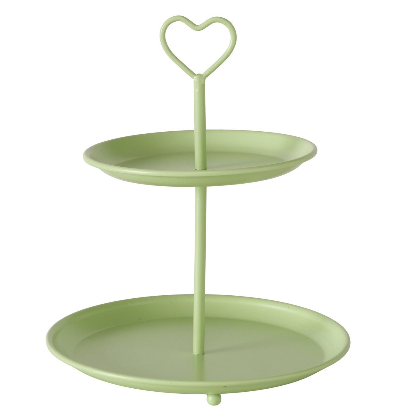 BOLTZE Etagere grün Herz H25cm matt