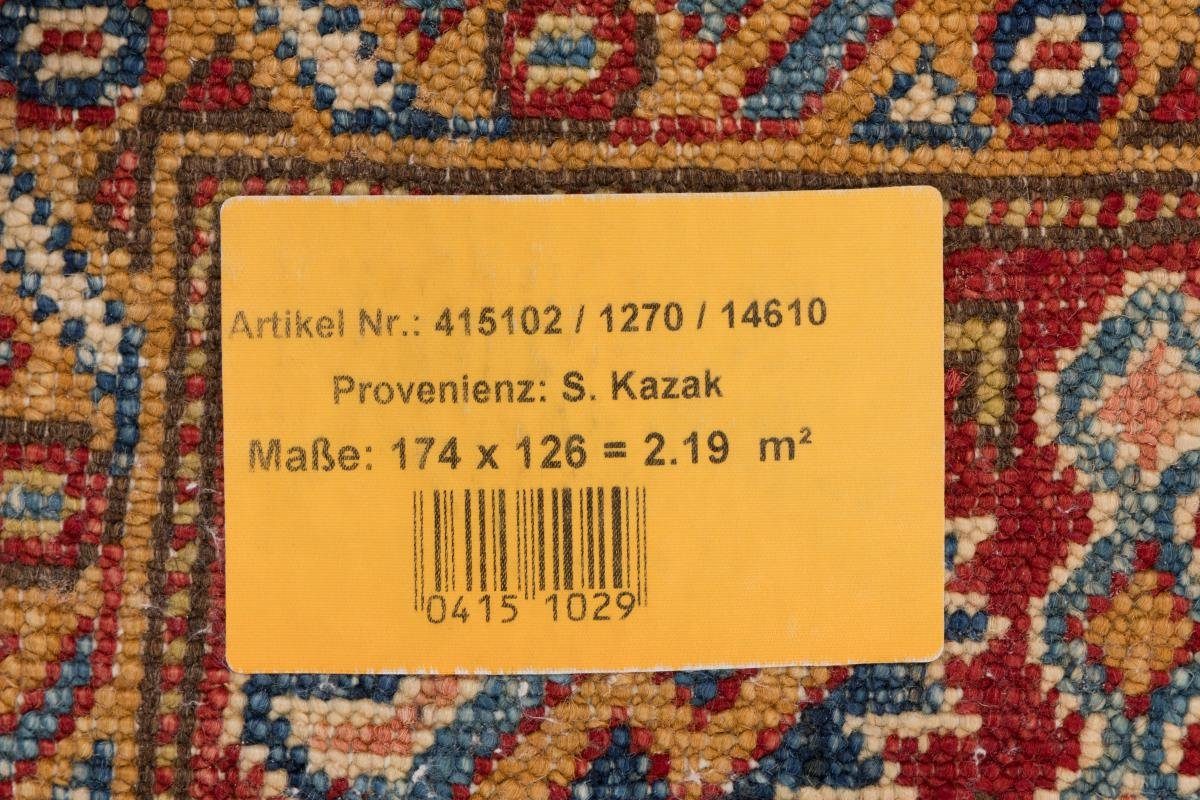 Orientteppich, Super 5 Kazak rechteckig, mm Nain Handgeknüpfter 127x173 Höhe: Orientteppich Trading,