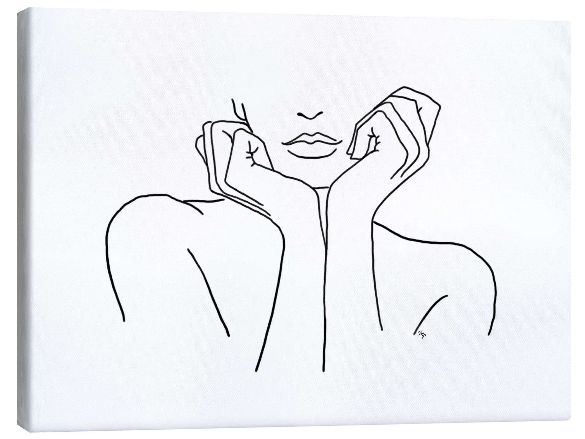 Posterlounge Wandbild Nachdenklich im Licht, Martina, erhältlich als Poster, Leinwandbild, Wandsticker oder Acrylglasbild