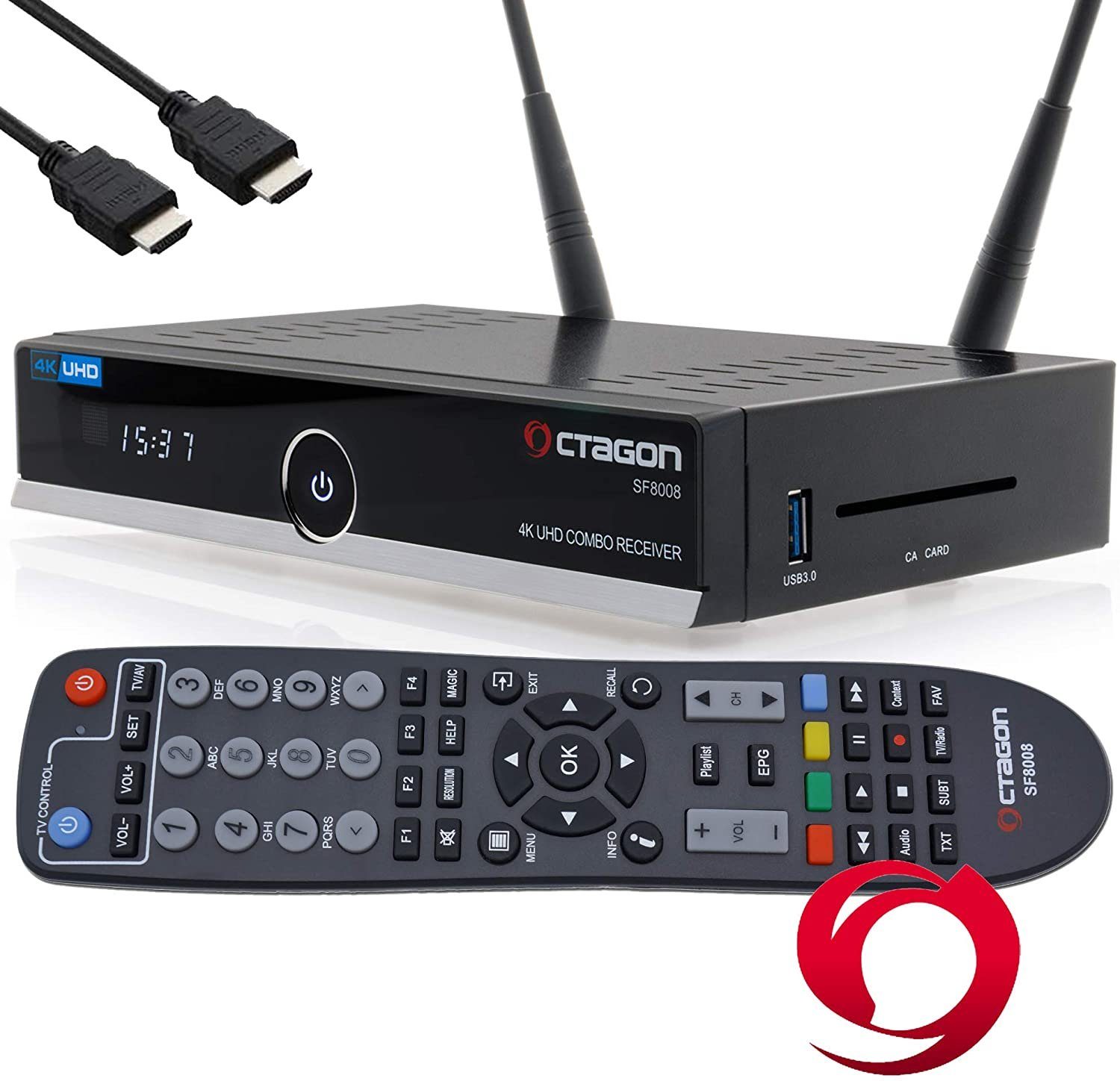 OCTAGON SF8008 4K UHD E2 DVB-S2X & DVB-C/T2 Linux Combo Receiver SAT-Receiver