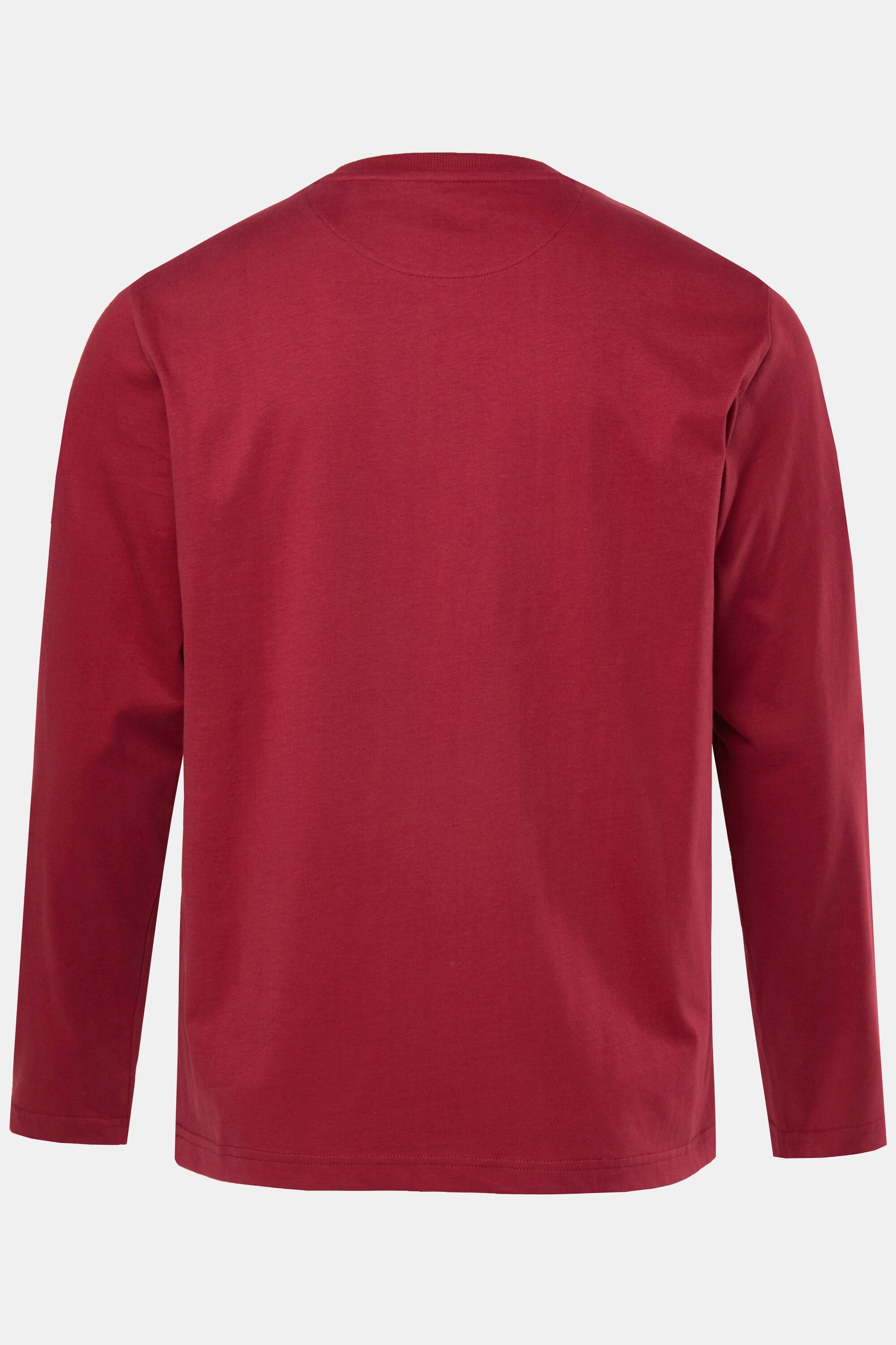 Men Plus T-Shirt Langarmshirt Brusttasche