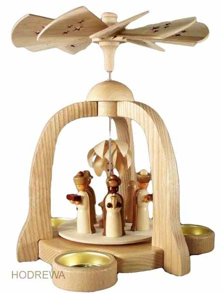 Holz- und Drechslerwaren Legler Weihnachtspyramide Tischpyramide Christi Geburt BxHxT 19,8x22x19,8cm NEU