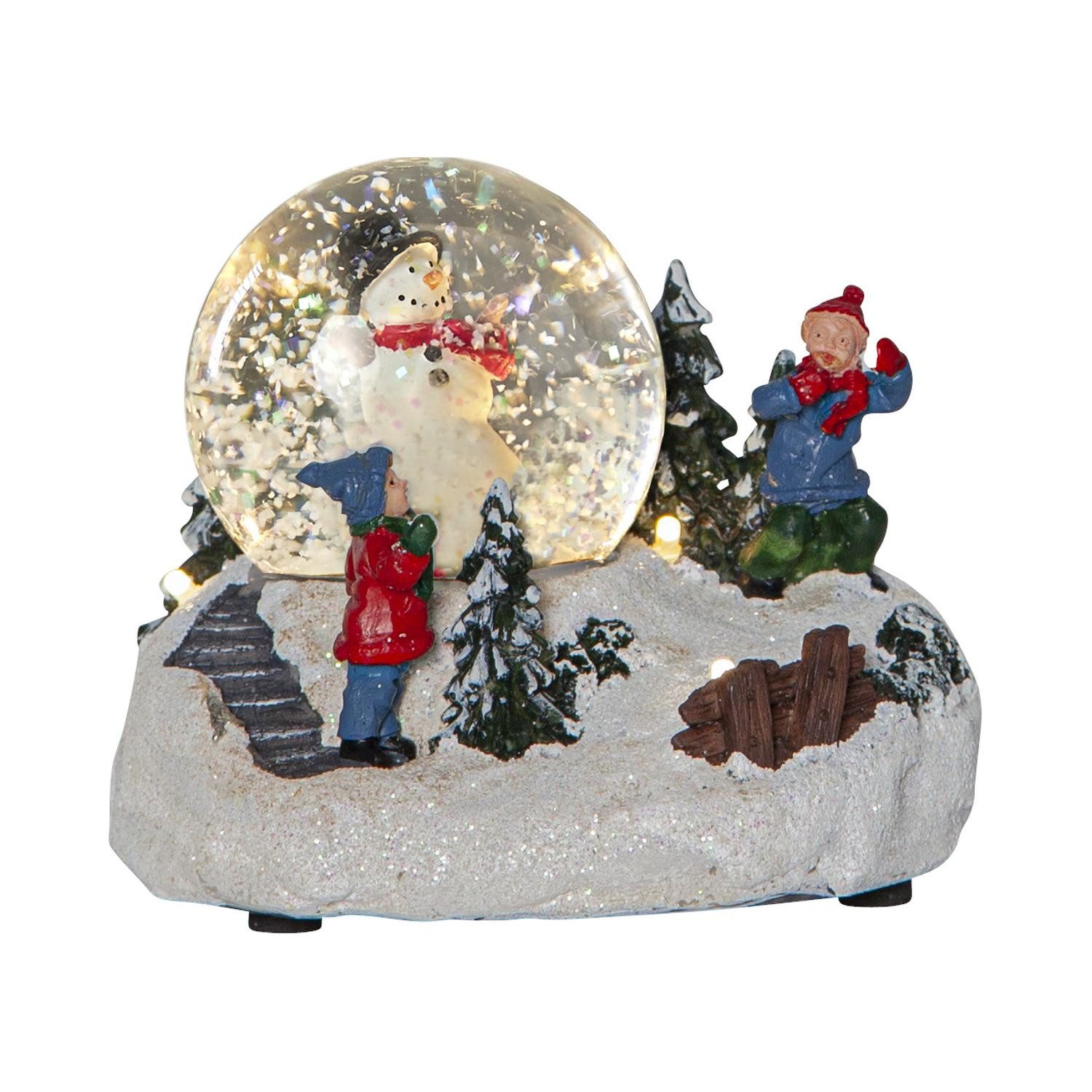 STAR TRADING LED Dekolicht Winterville, LED Szenerie,Winterville' mit Schneekugel und Weihnachtsmotiv, Batter