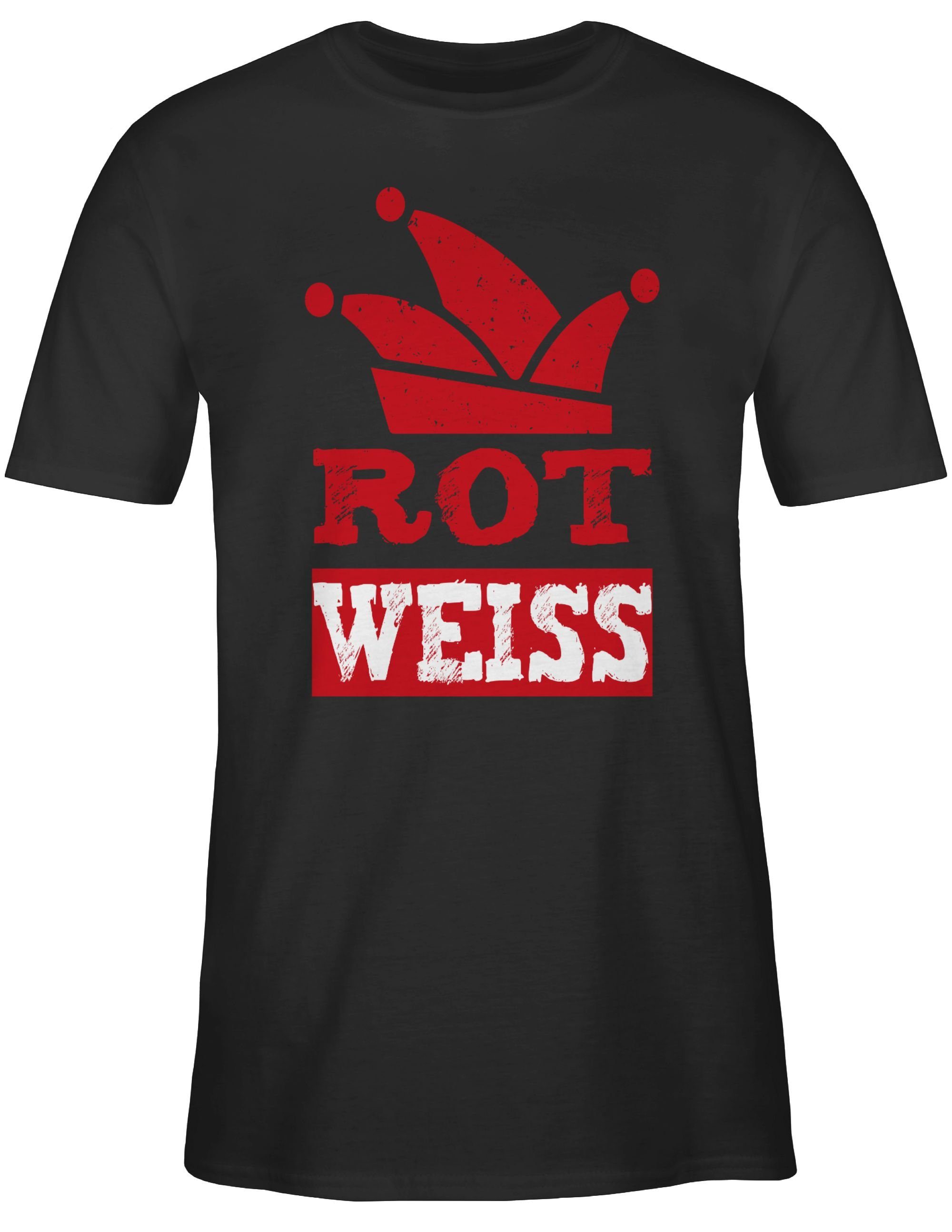 Rot Fasching T-Shirt & Köln Karneval 2 Weiss Shirtracer Schwarz