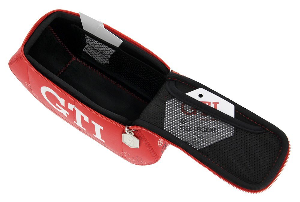 Thumbnail - VW Collection by BRISA Federmäppchen Volkswagen Universaltasche im Golf GTI Design, Kosmetiktasche aus Neopren, 22,5 x 9...