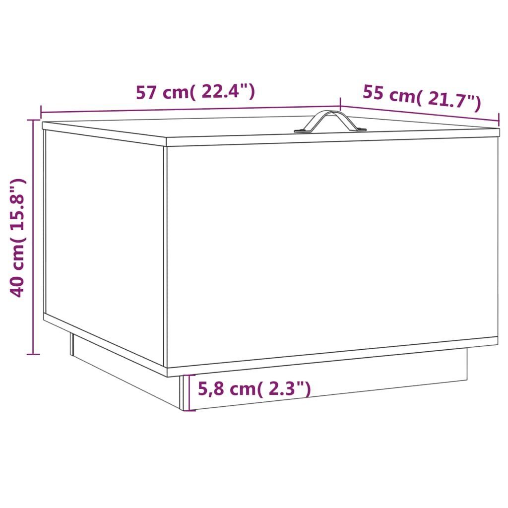 Grau Massivholz (3-St) Deckeln Fächerschrank mit Kiefer Aufbewahrungsboxen 3 Stk. vidaXL