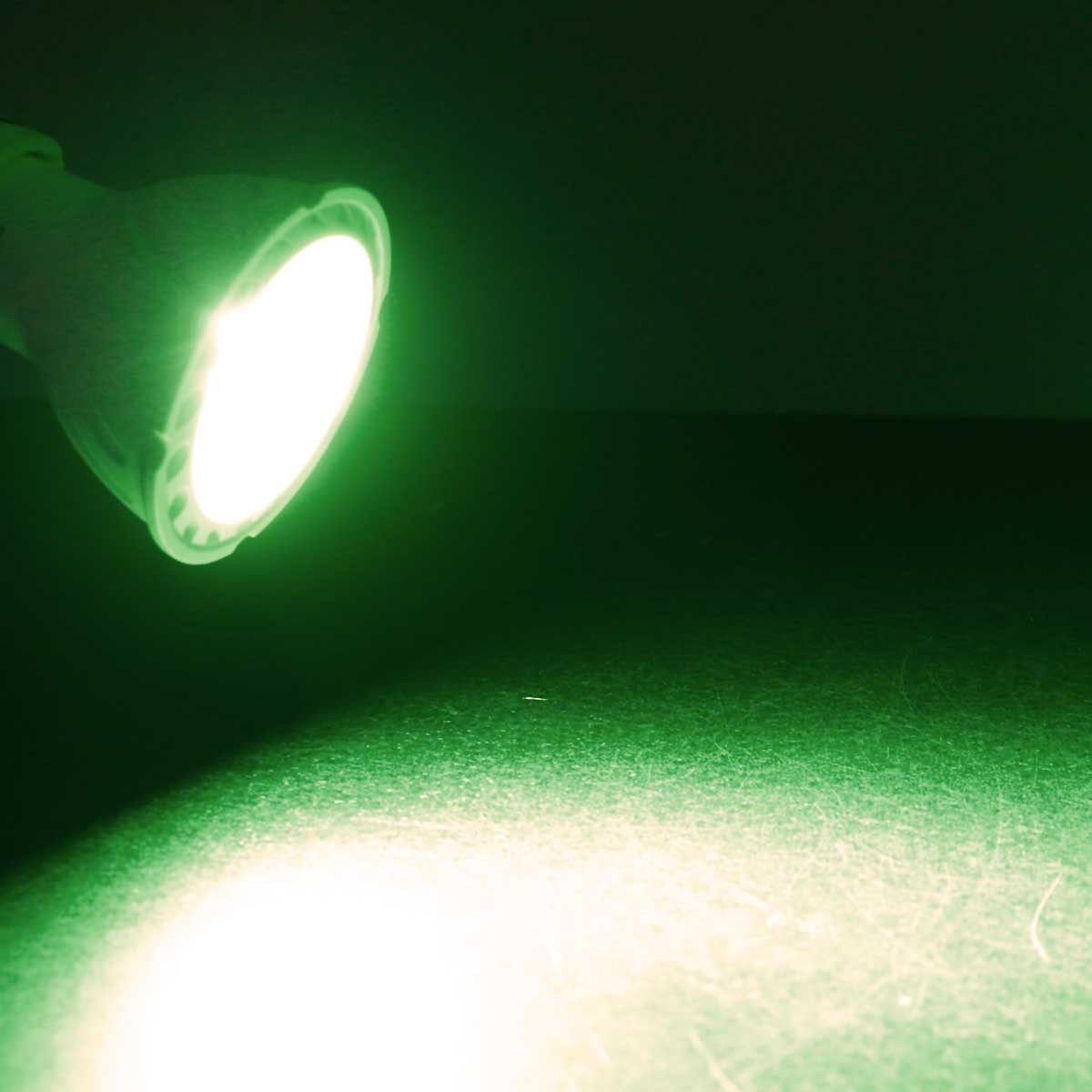 ChiliTec LED-Leuchtmittel LED Strahler GU10 "LDS-50" grün 38°, 230V/5W, grün