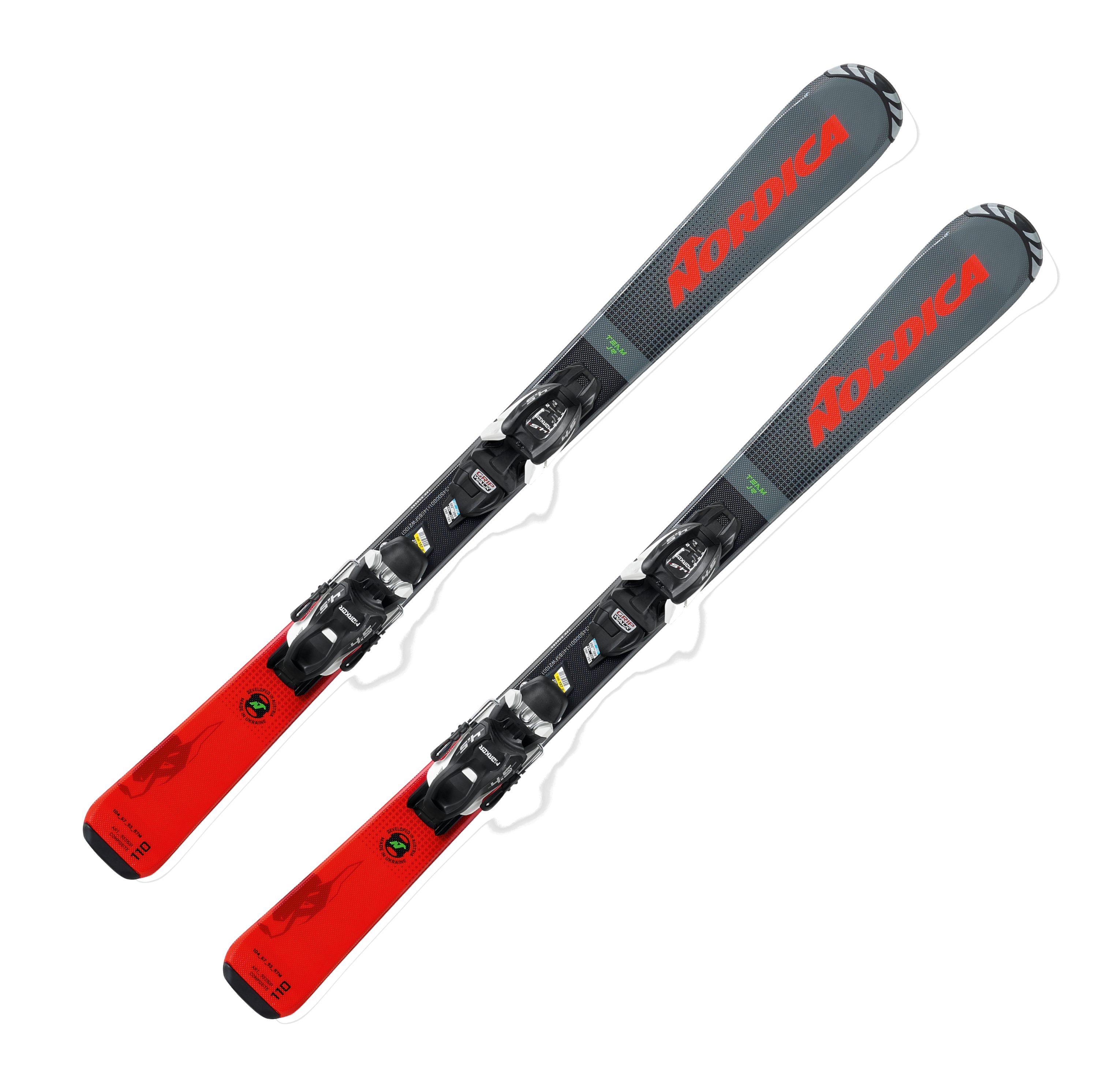 Nordica Set FDT Ski (100-140)+ J4.5 Team Kinderski Nordica