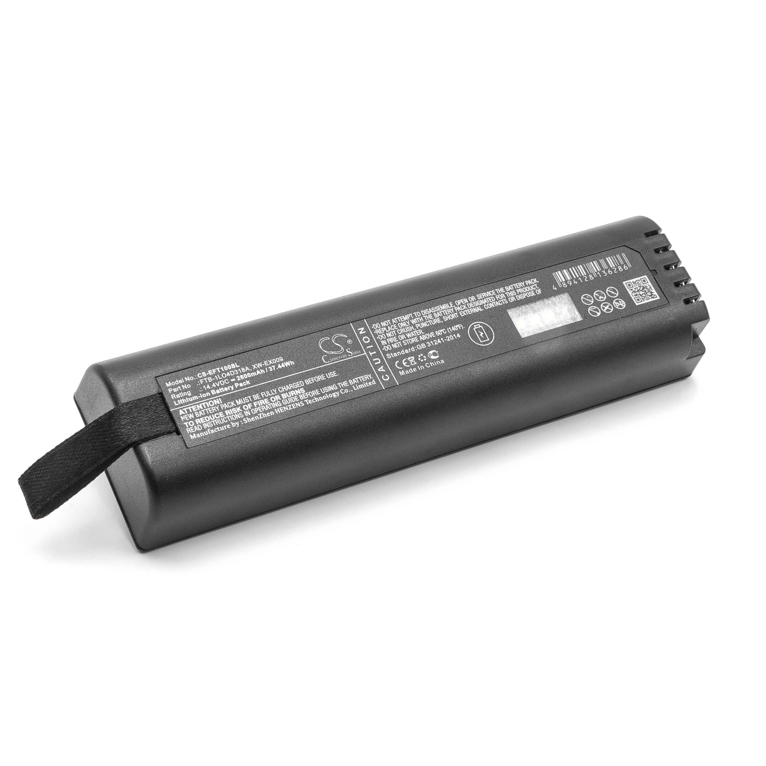 vhbw kompatibel mit EXFO FTB-1 Akku Li-Ion 2600 mAh (14,4 V)