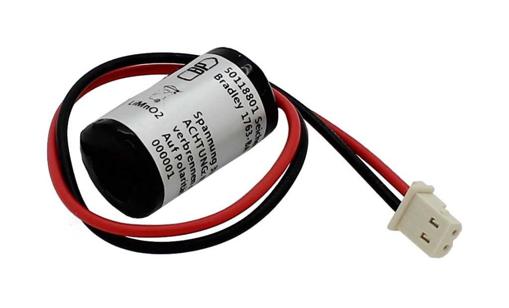 AccuCell Speicherbatterie 3V ersetzt Allen Bradley 1763-BA - 850 mAh Batterie, (3,0 V)