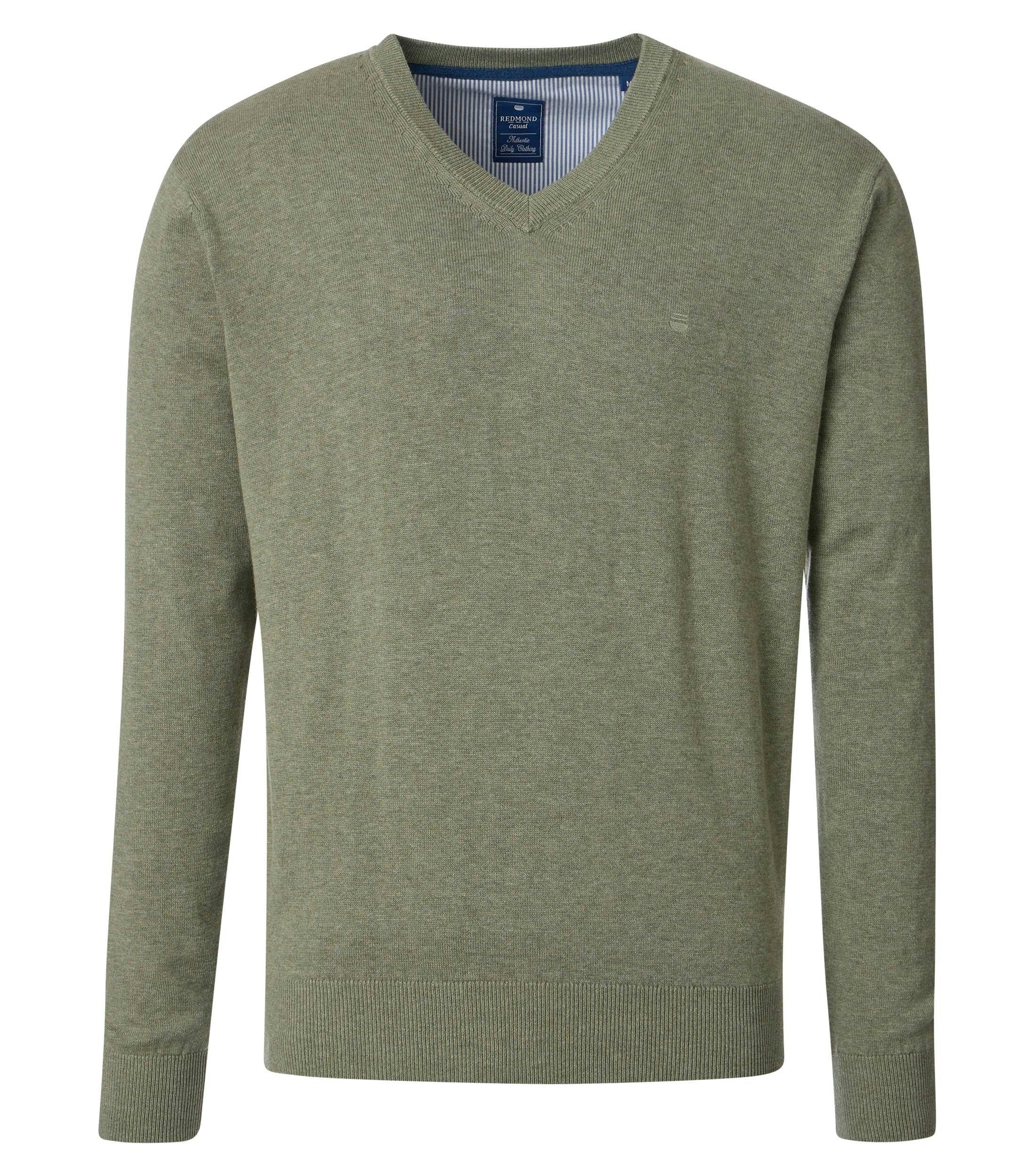 Redmond V-Ausschnitt-Pullover REDMOND Casual Herren Pullover Langarm V-Neck günstig online kaufen