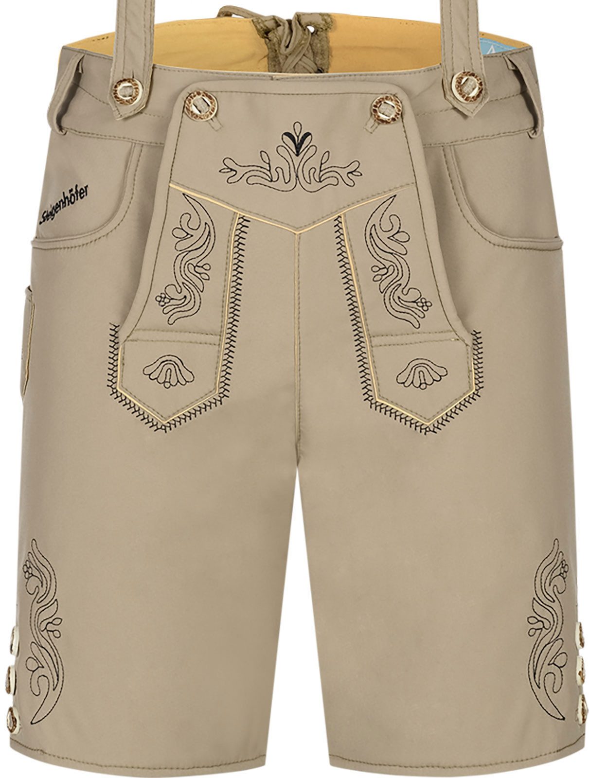 Steigenhöfer Manufaktur Trachtenhose Lukas Softshellhose mit Trägern – Lederhose Herren Stil Tracht Atmungsaktiv - Schnell trocknend - Wasser- und windabweisend