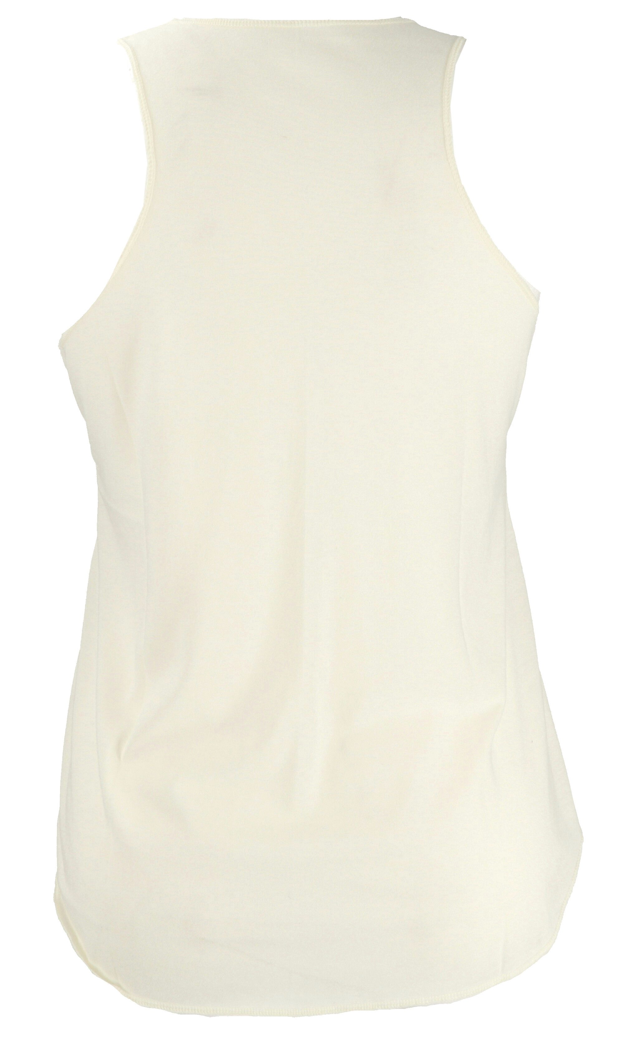 Guru-Shop T-Shirt Tanktop mit farbigem Ethnodruck - creme.. Festival, Ethno günstig online kaufen