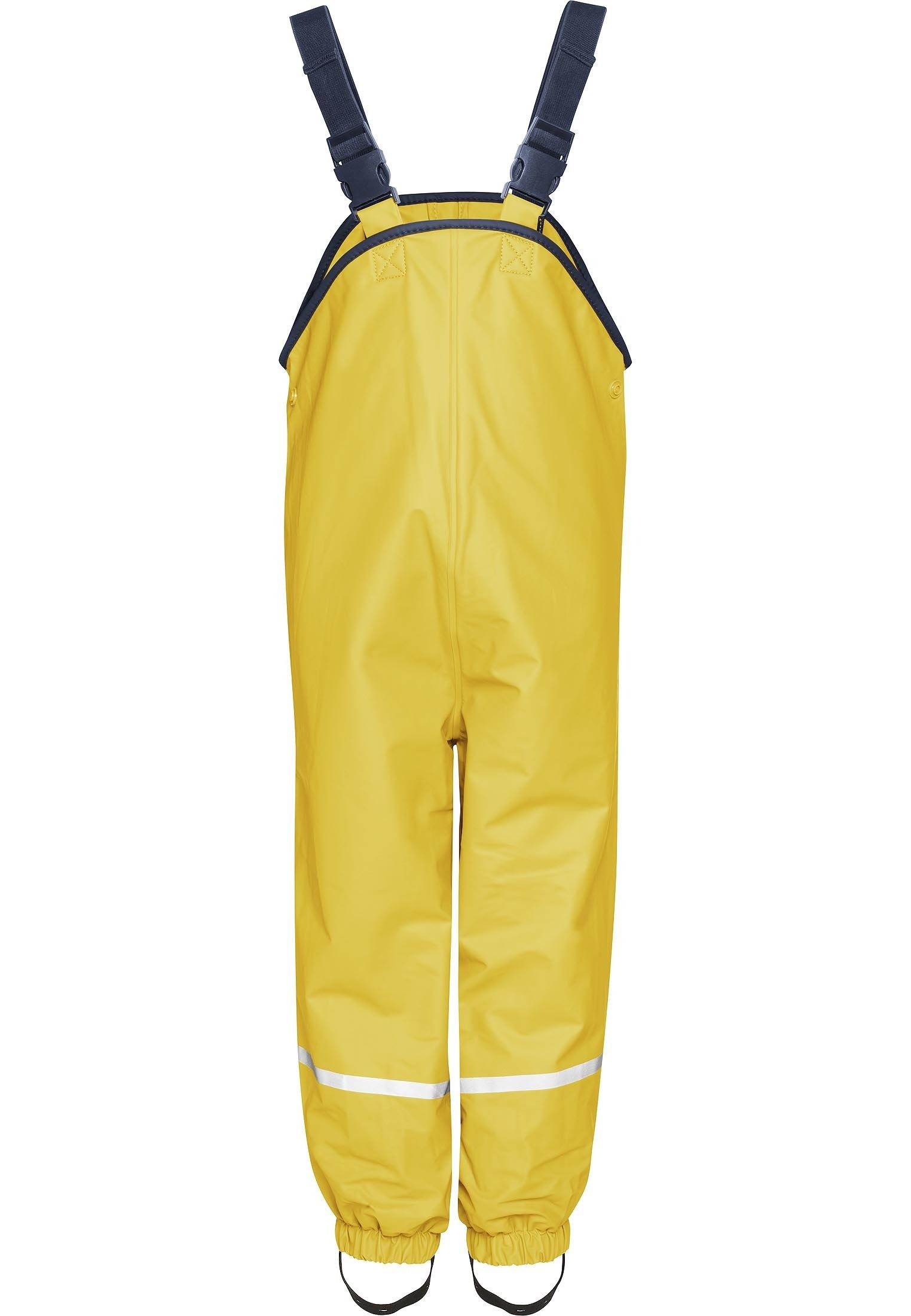 Playshoes Regenhose Fleece-Trägerhose gefüttert