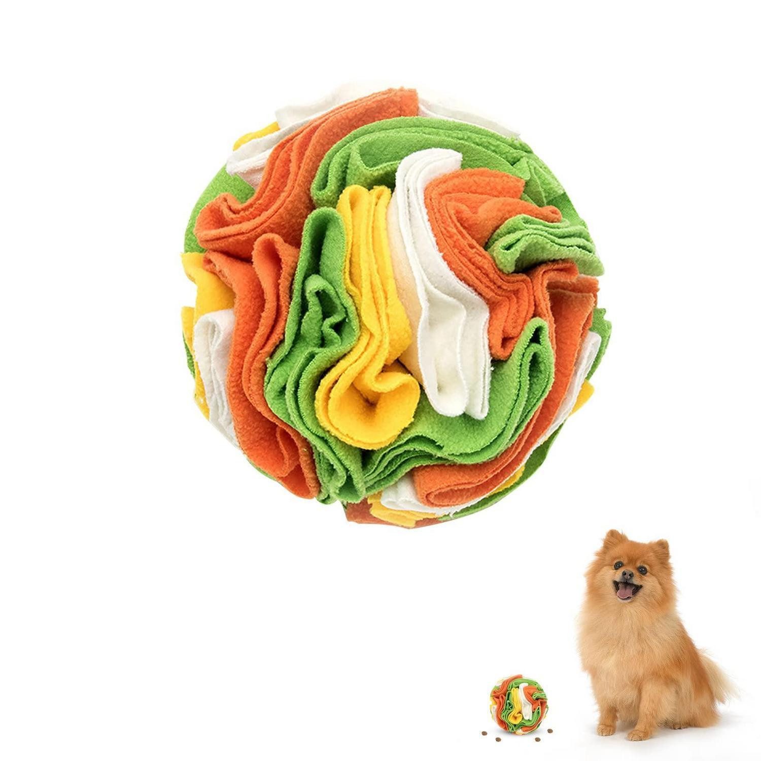 LuxusKollektion Schnüffelteppich Schnüffelball Hund Intelligenzspielzeug waschbar, Textil