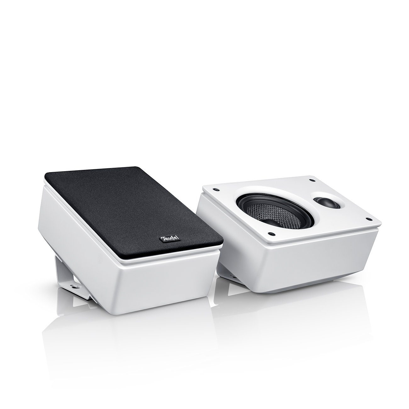 Teufel Reflekt Lautsprecher (Anschlussklemmen- Schraubklemmen, Direkt auf Stand- oder Regallautsprecher positionierbar)