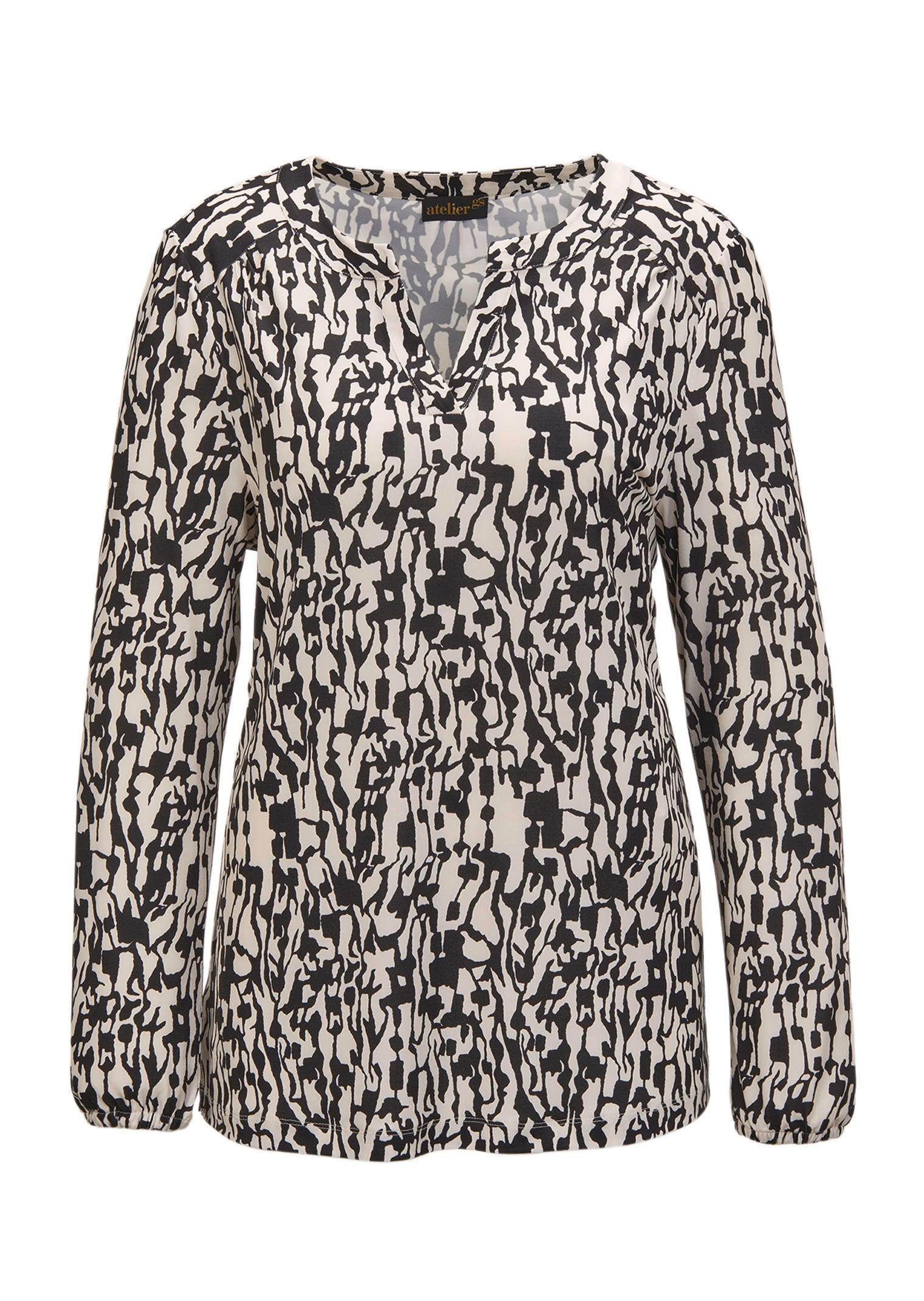 GOLDNER Kurzarmbluse Elegantes Blusenshirt mit V-Ausschnitt Schlupfbluse mi günstig online kaufen