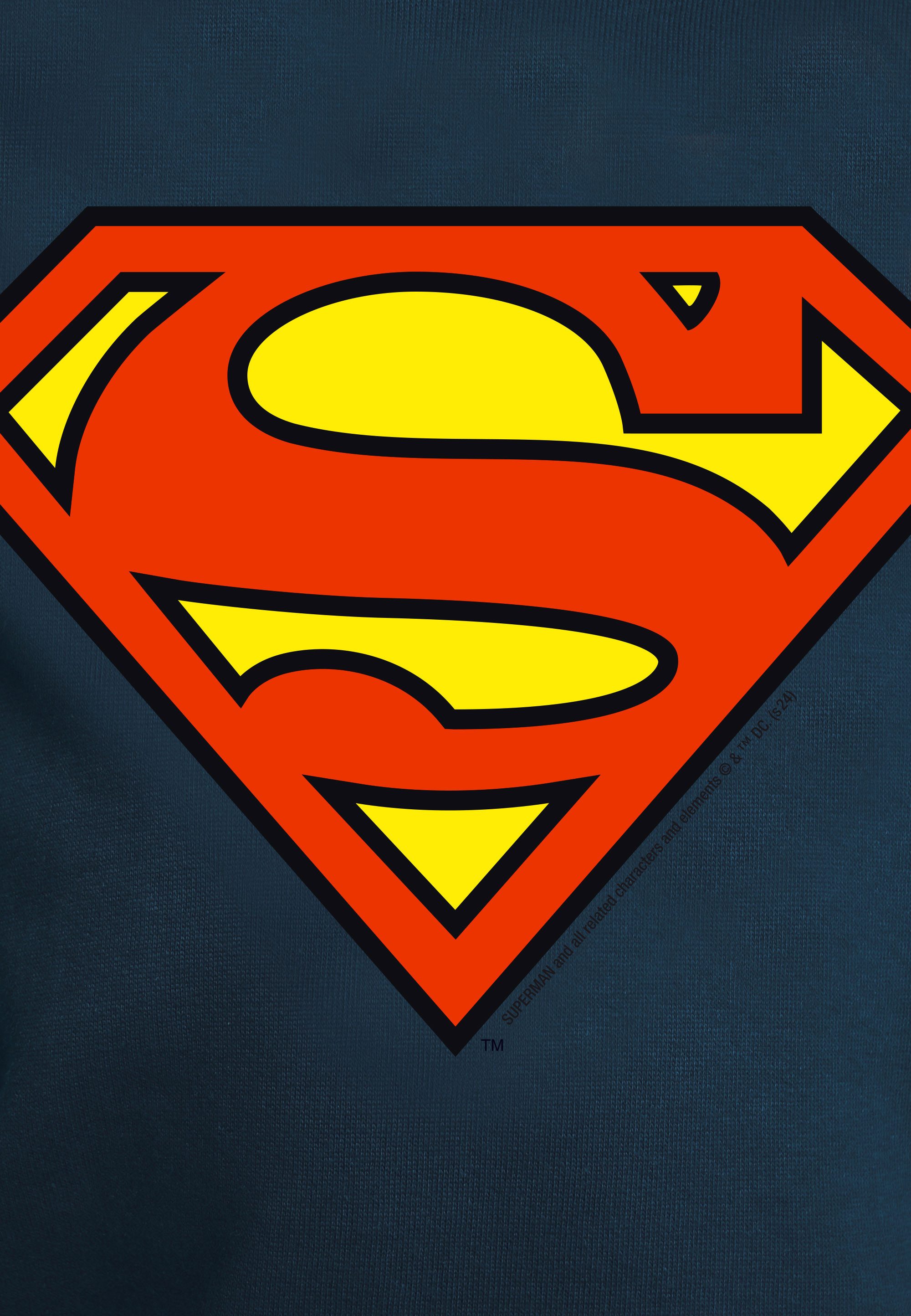LOGOSHIRT Kapuzensweatshirt DC - Superman Logo Clean mit coolem Print