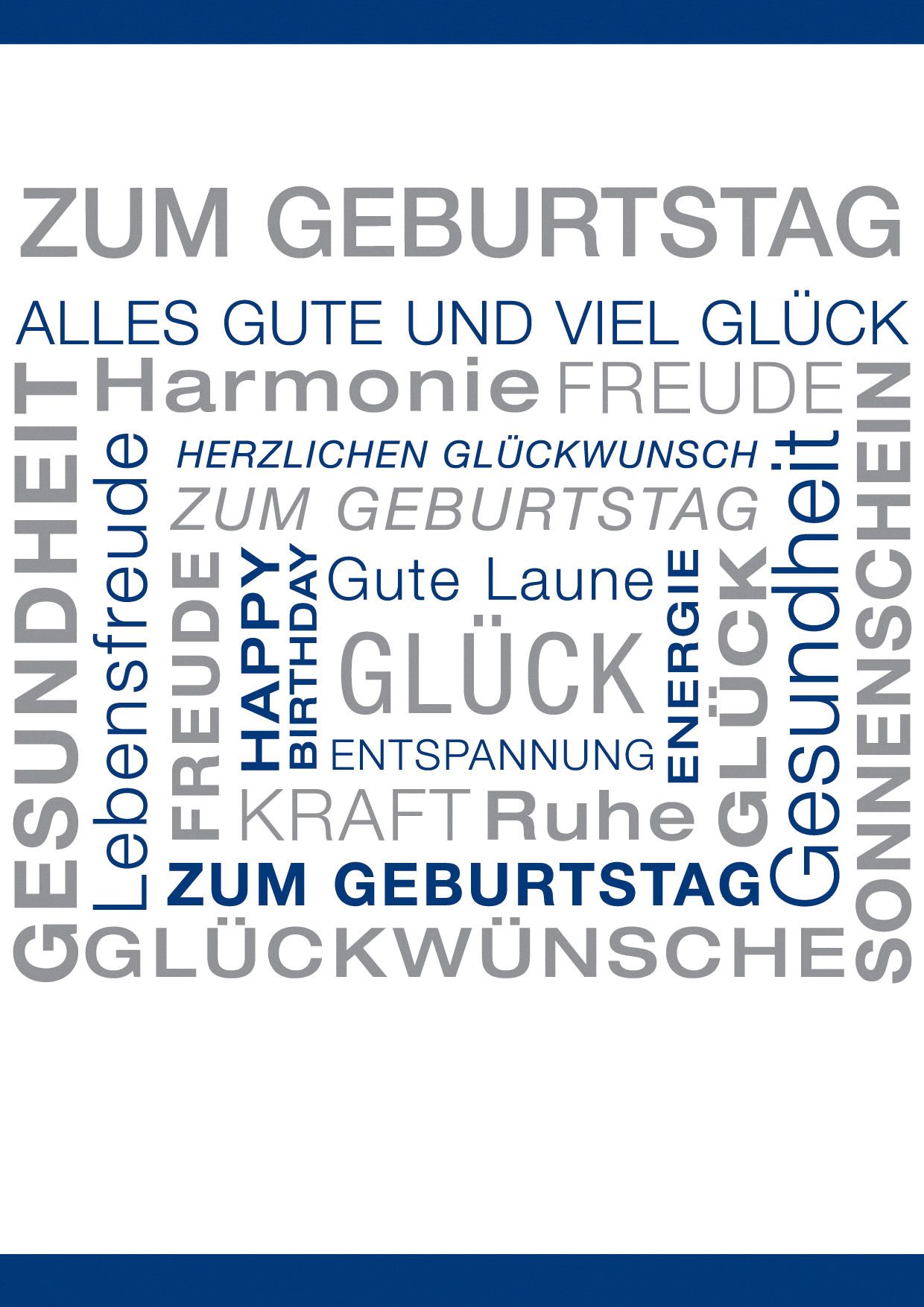 BSB Grußkarten Geburtstag - A4 - Glückwunschkarte im Format 21 x 29,7 cm mit