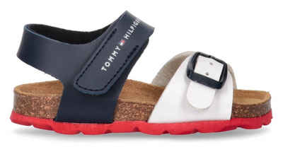 Tommy Hilfiger SANDAL WHITE/BLUE Sandale mit Tieffußbett