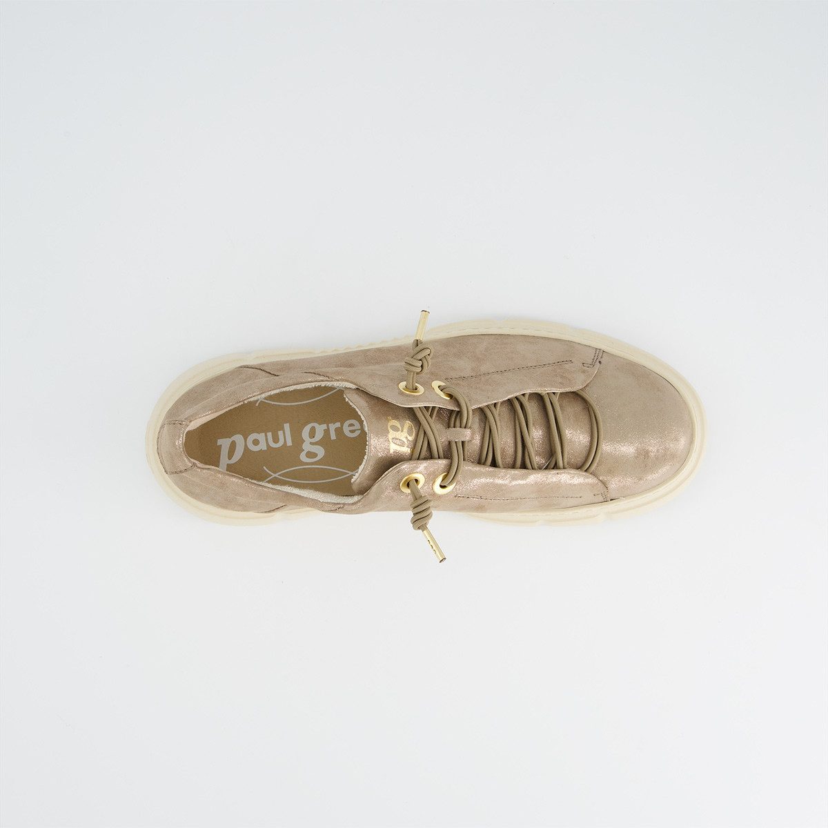 Paul Green Paul Green 5418-088, Sneaker, Beige, gold-metallik, Damen Sneaker