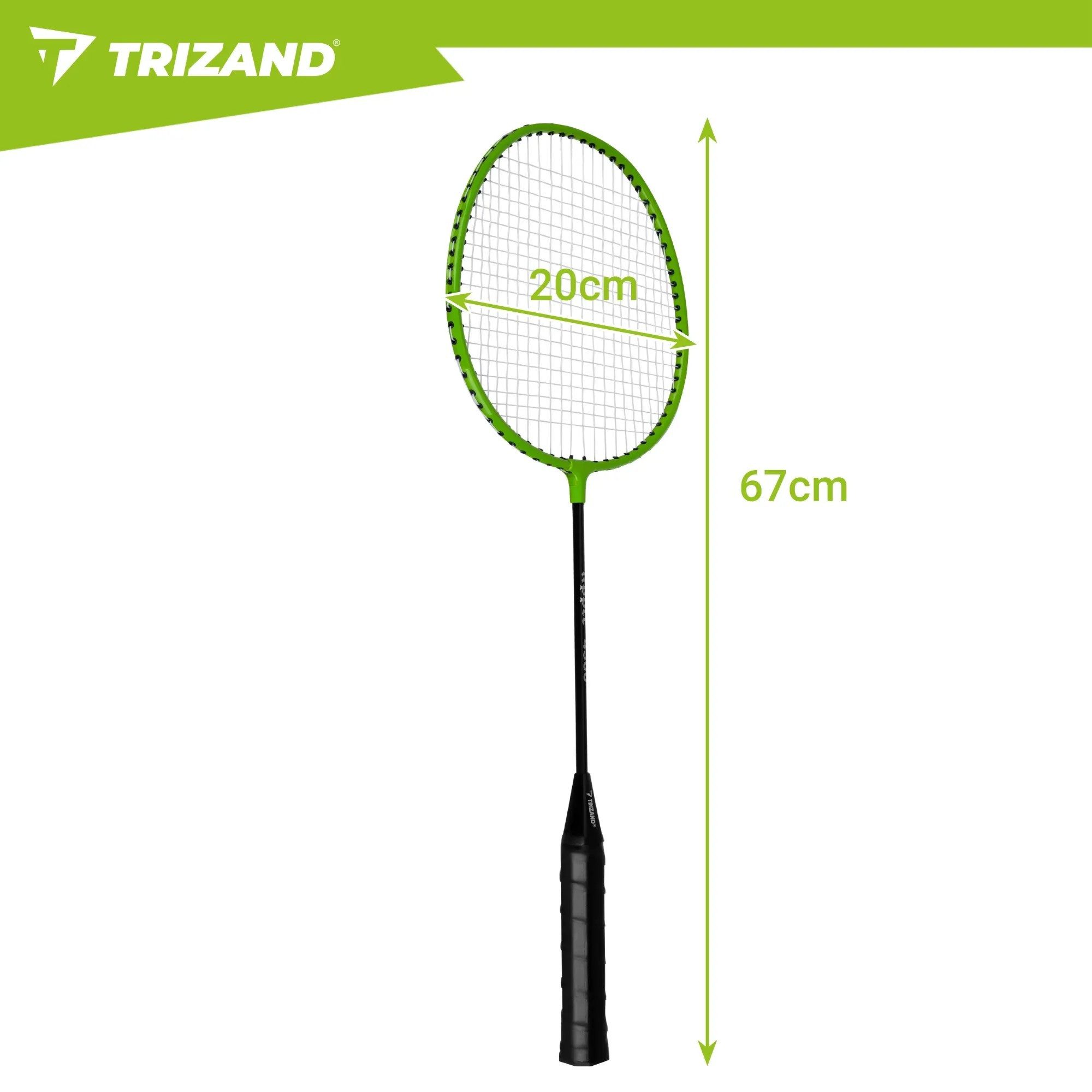 Trizand Badmintonschläger Federballset Freizeitset Familienspiel, (Spar-Set, 4-tlg., 4 Spieler-set), 4 Schläger, 3 Federbälle, Koffer, leichte Bauweise