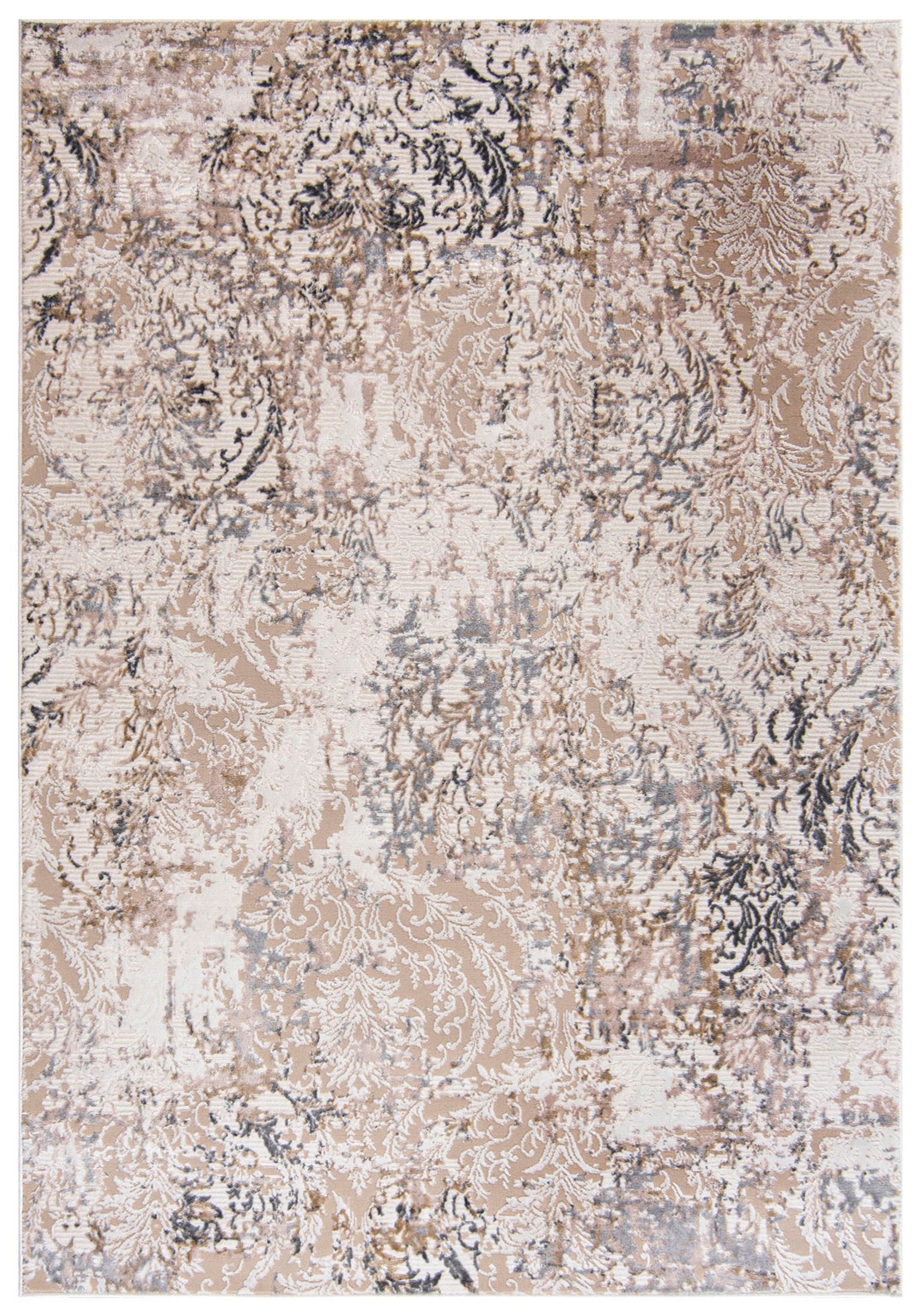 Mazovia Designteppich Modern Vintage Beige Creme Wohnzimmer, Schlafzimmer, Esszimmer, Büro, Fußbodenheizung