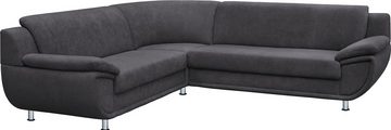 TRENDMANUFAKTUR Ecksofa Rondo, L-Form, wahlweise mit Bettfunktion, mit extra breiten Armlehnen