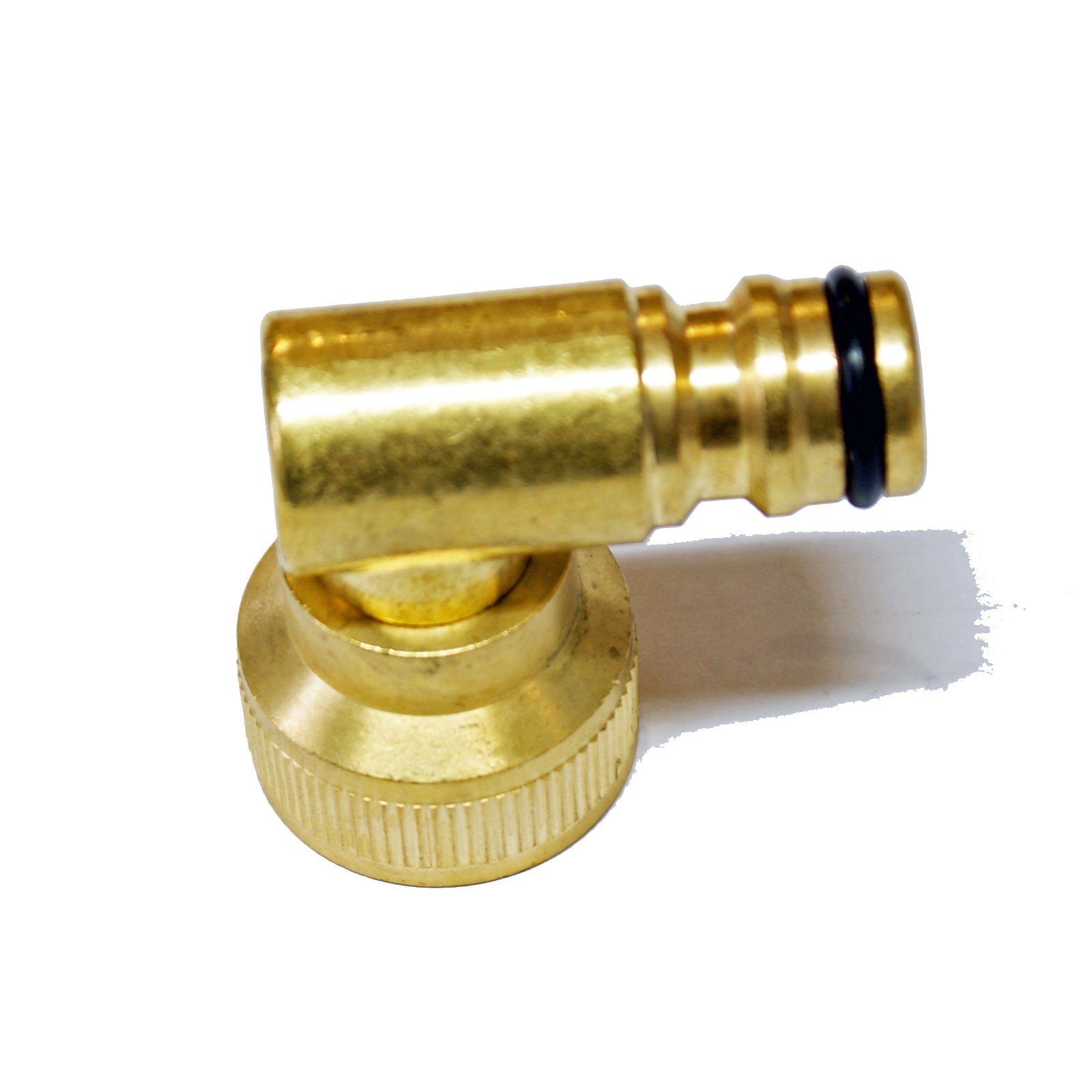 Thumbnail - Stabilo Sanitär Schlauchadapter Messing Adapter Steckkupplung Winkel 3/4 Zoll drehbar 360 Grad
