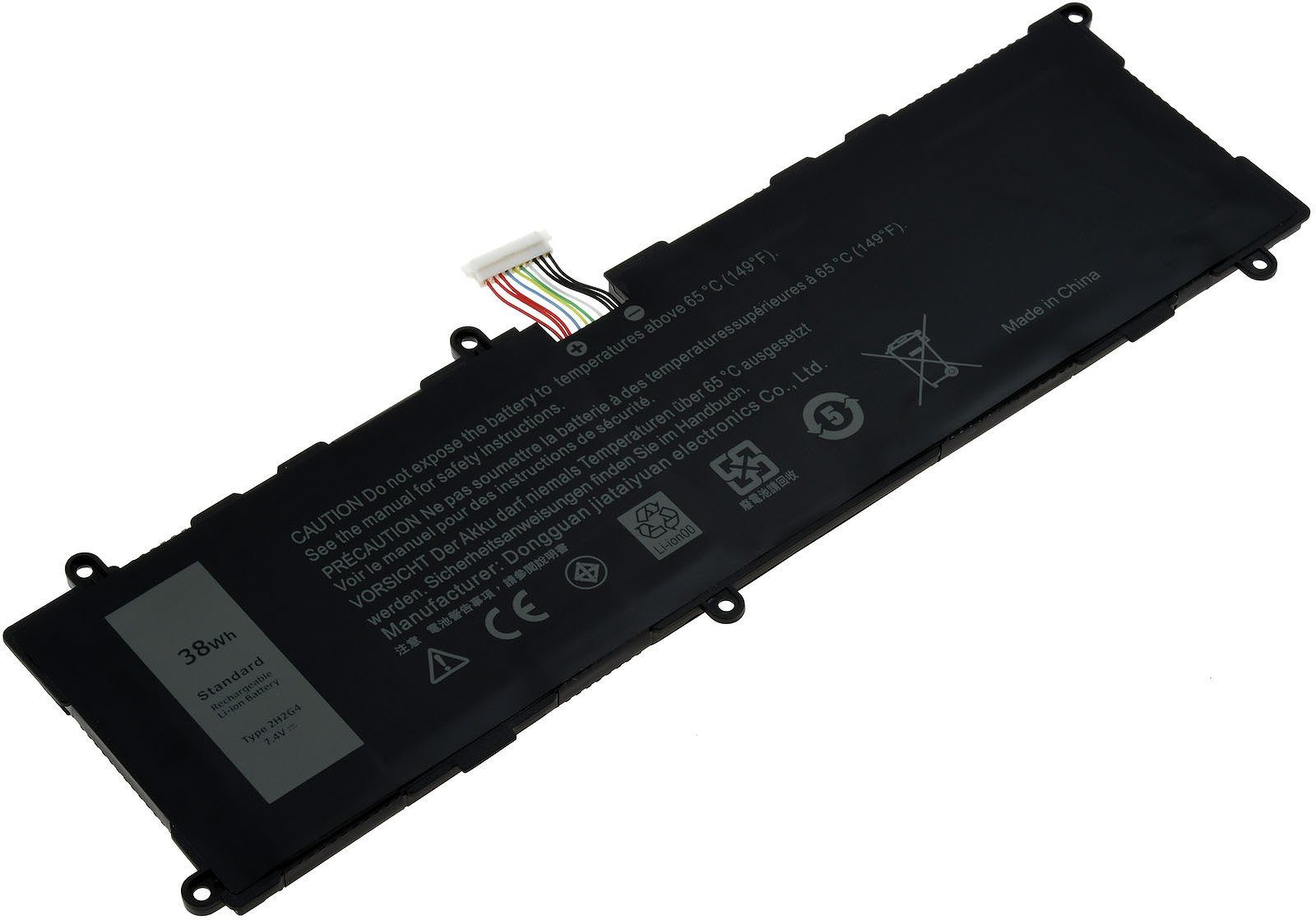 Powery Akku für Dell Typ HFRC3 Laptop-Akku 5100 mAh (7.4 V)