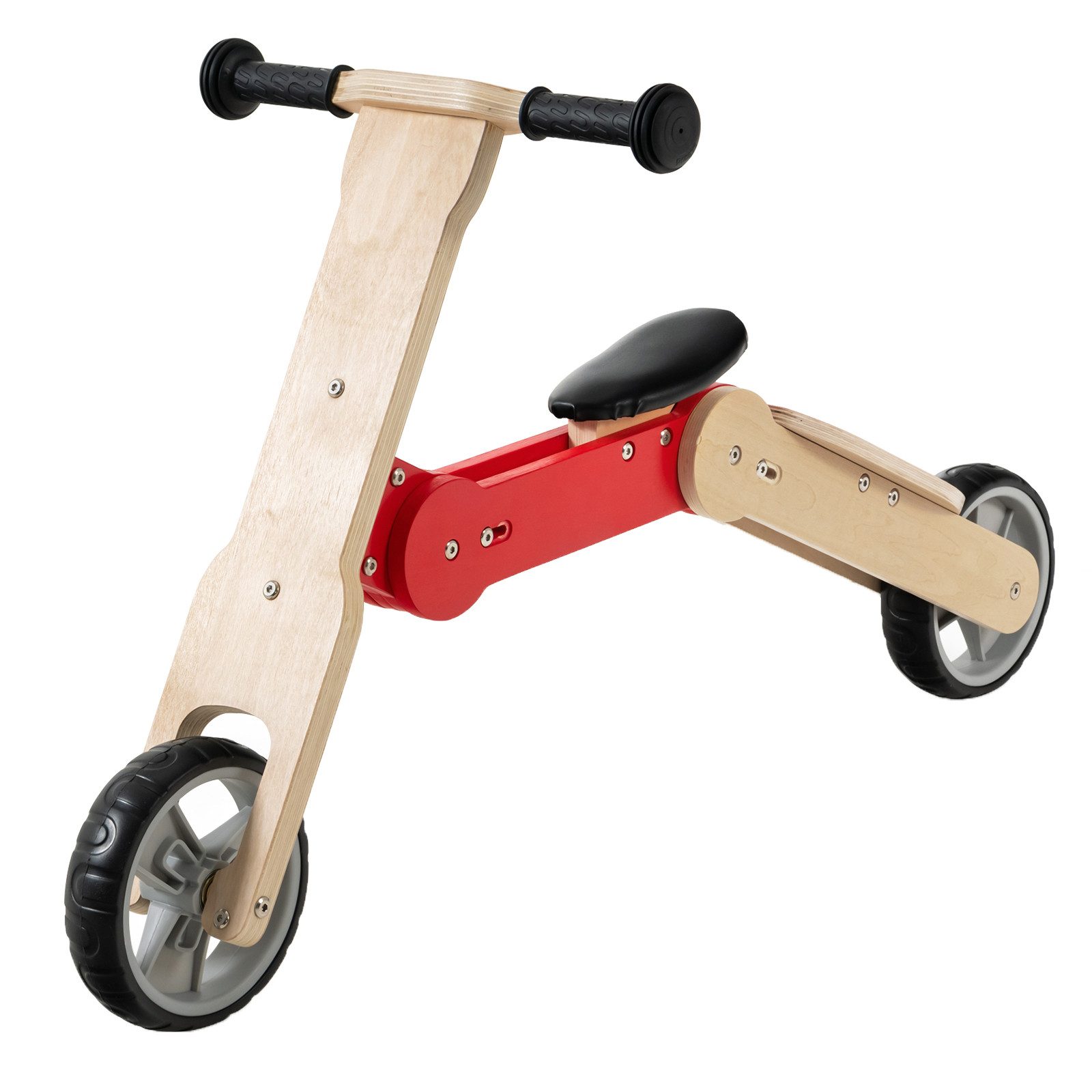 COSTWAY Laufrad 2 in 1 Kinderroller, Tretroller, mit TPE Lenker & abnehmbarem Sitz
