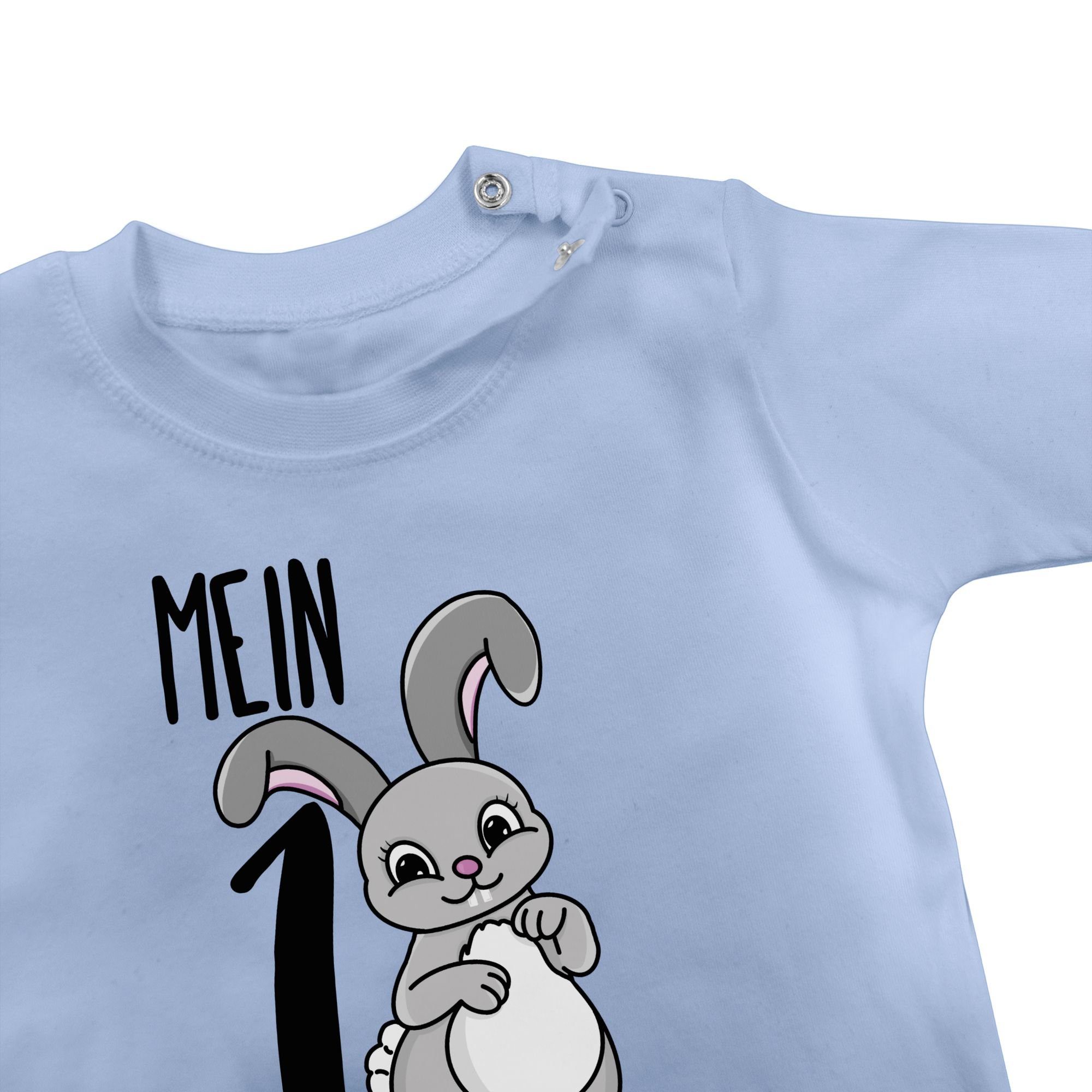 T-Shirt erstes 1 Ostern Hase Mein Ostergeschenke Babyblau Shirtracer