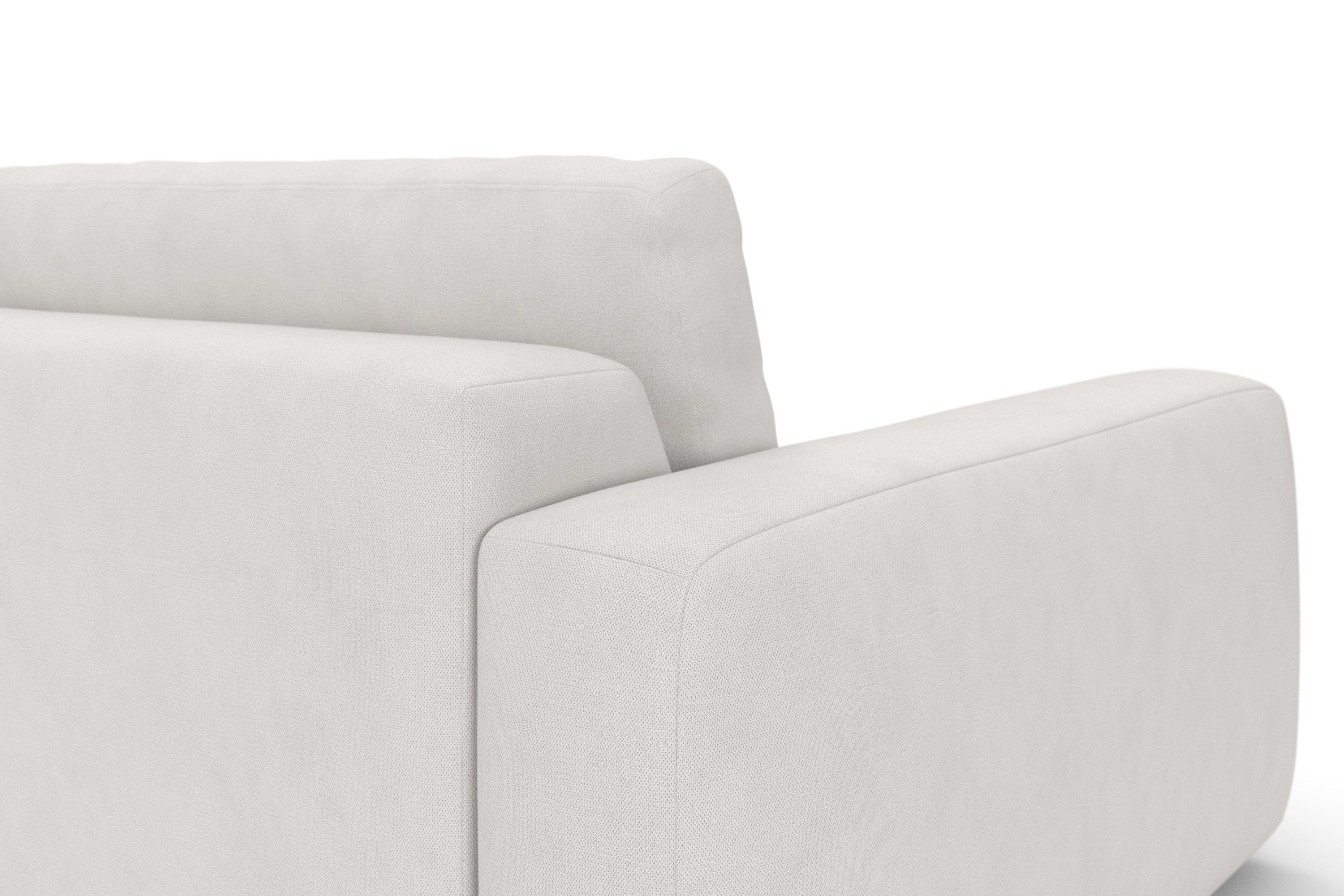 Stoff Ecksofa hohem mit Sitzkomfort, in trendigem Cord erhältlich 2 Bourbon, extra TRENDMANUFAKTUR Teile,