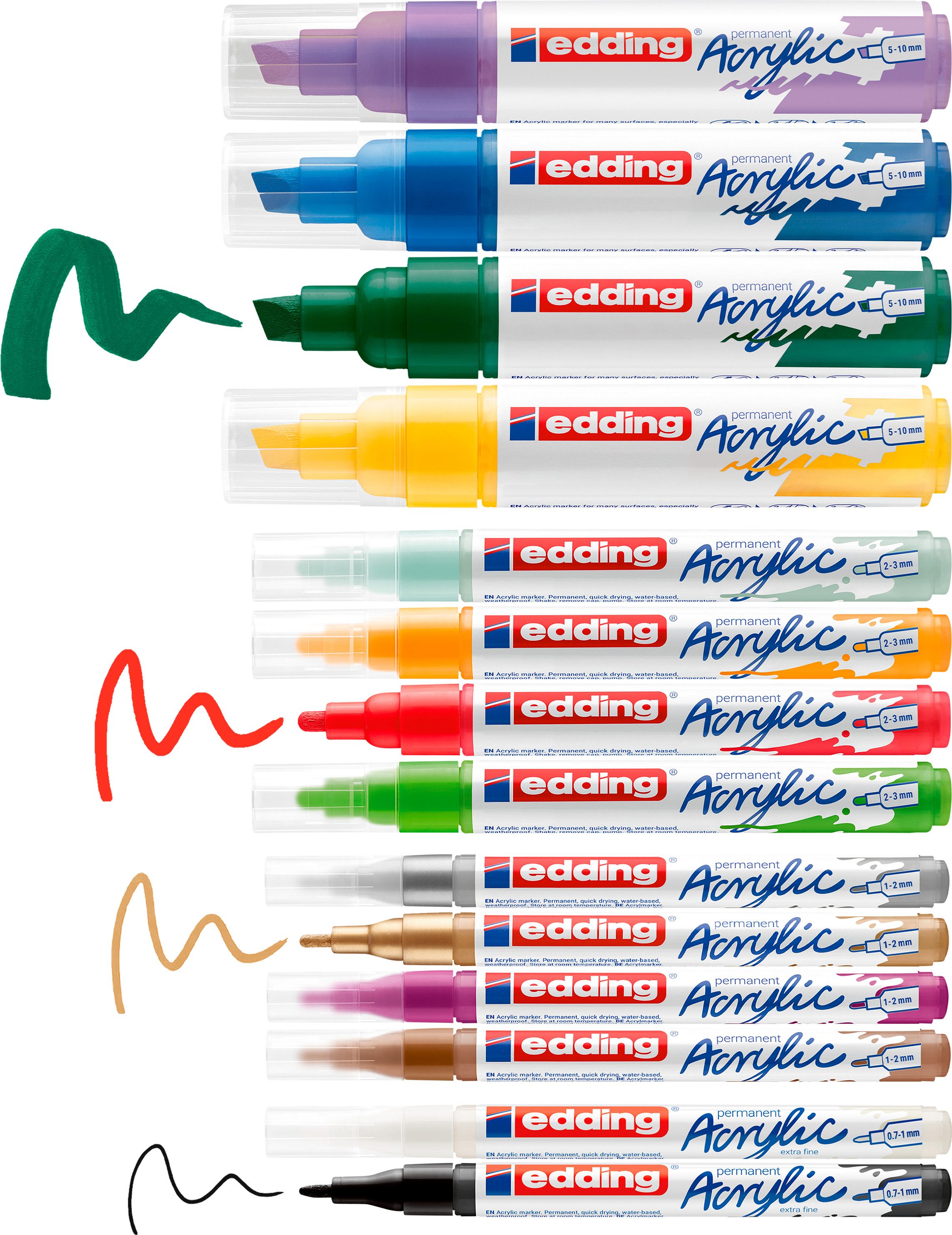 edding Marker Acrylic "Acrylmarker Creative Set", 14er-Set