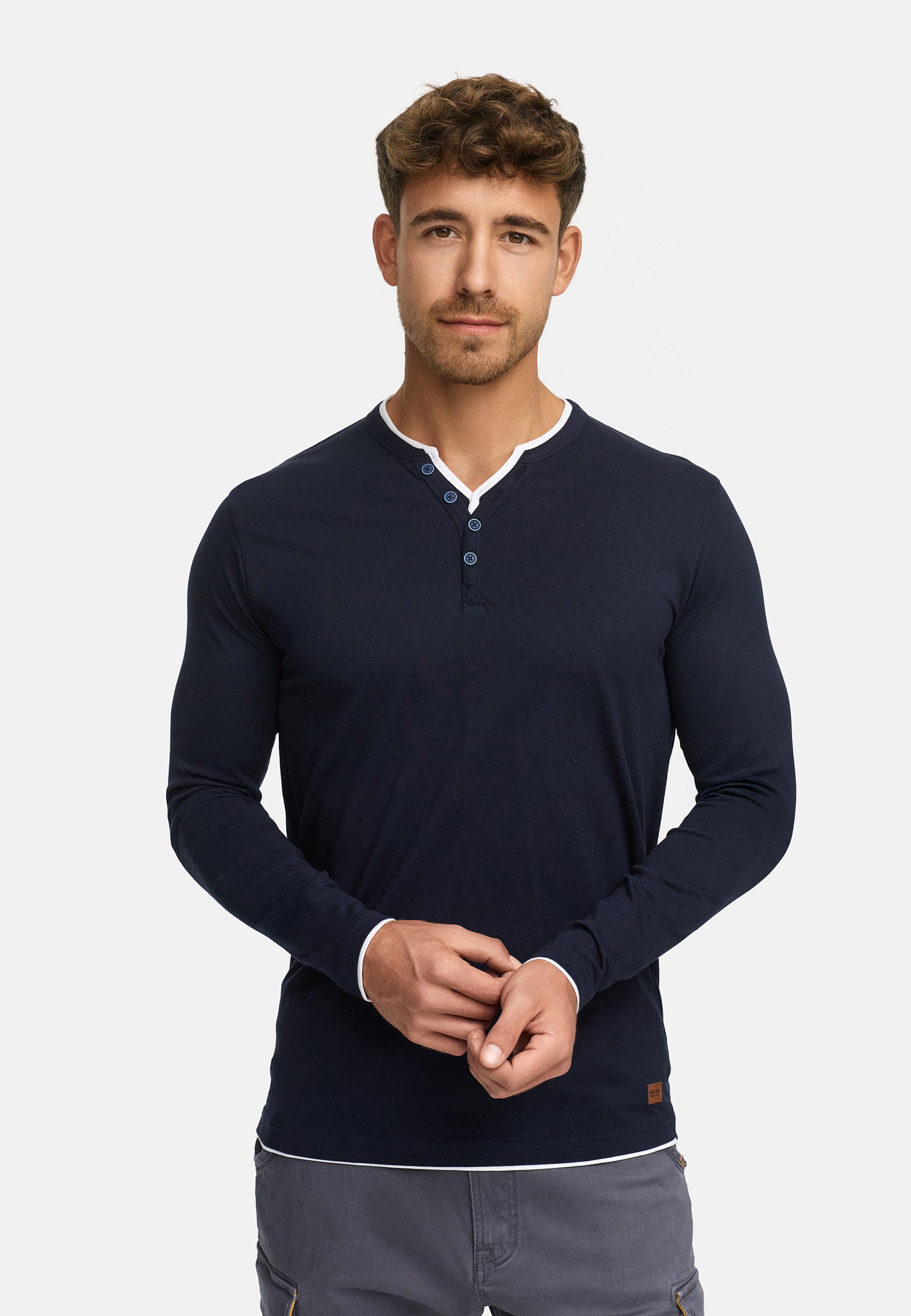 Indicode Langarmshirt INColeson Langarmshirt aus 100% günstig online kaufen