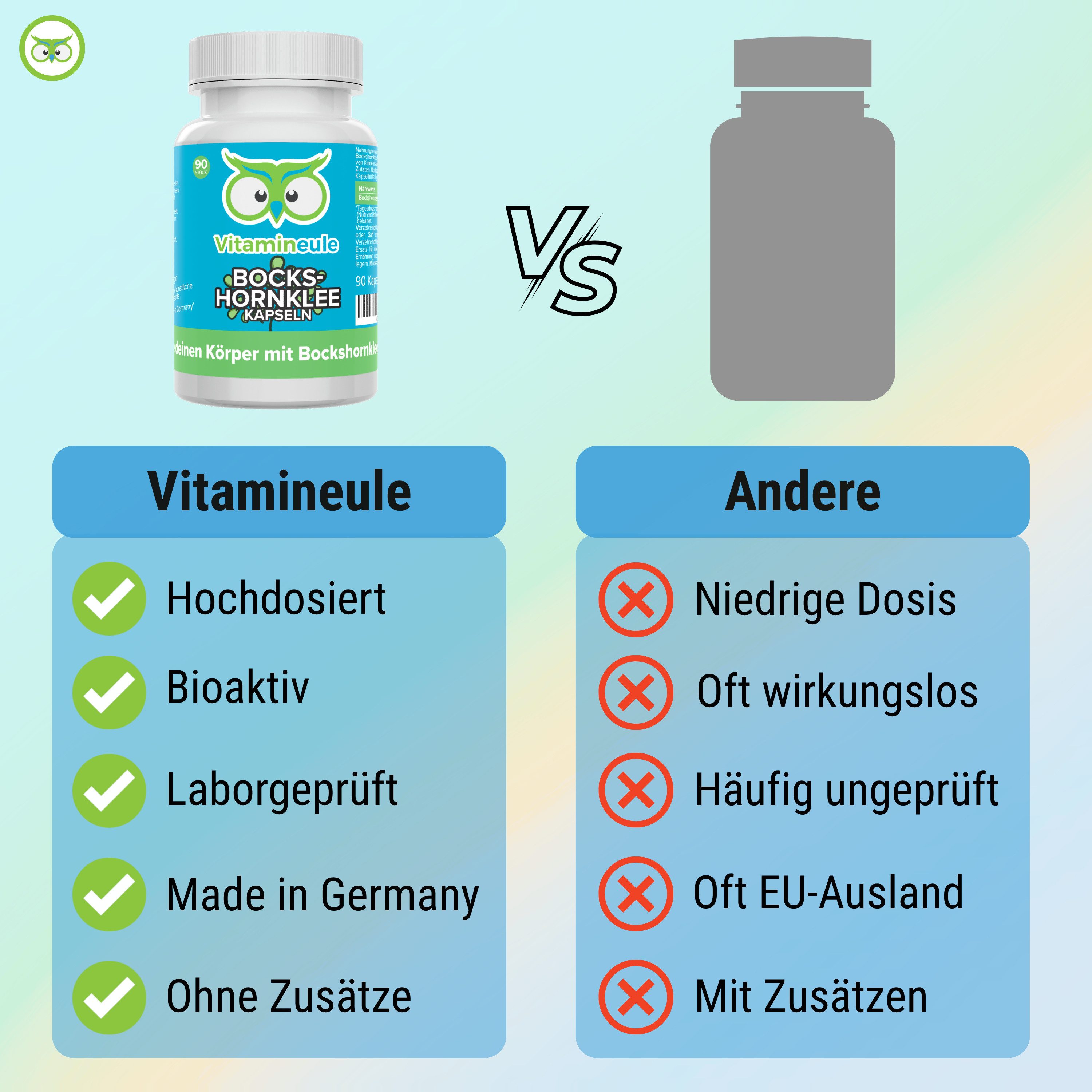 Vitamineule Bockshornklee Kapseln - 500 mg 4:1 Extrakt Kapsel