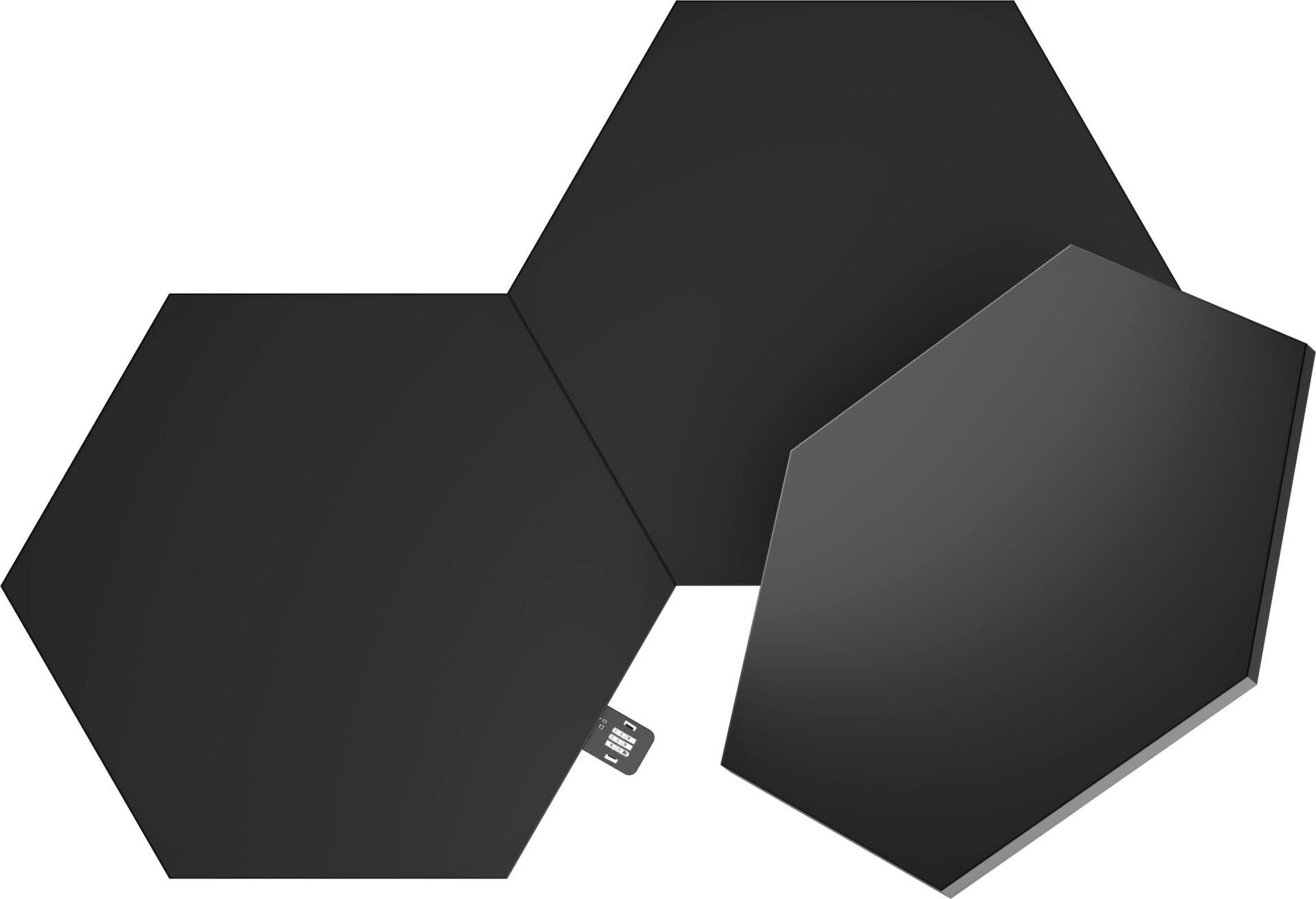 Hexagons Ultra LED - 3PK, fest Dekolicht Black Nanoleaf Shapes Pack nanoleaf integriert Expansion LED