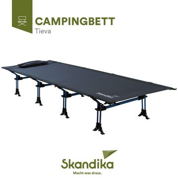 Skandika Campingliege Tieva, kompaktes Campingbett Bequemes und kompaktes Klappbett