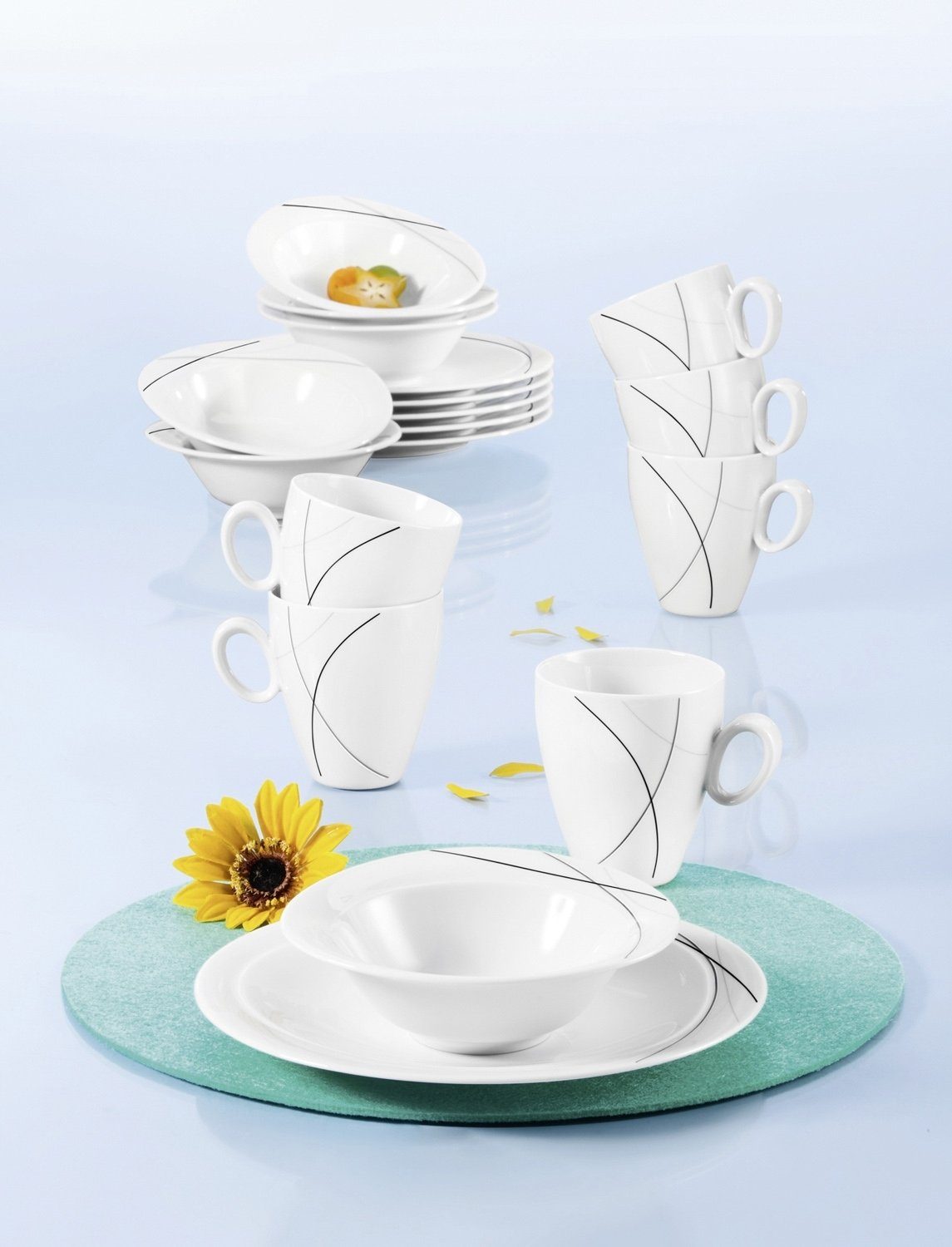 Seltmann Weiden Schale TRIO, Dessertschale, Weiß, Porzellan, Ø 16 cm, Porzellan