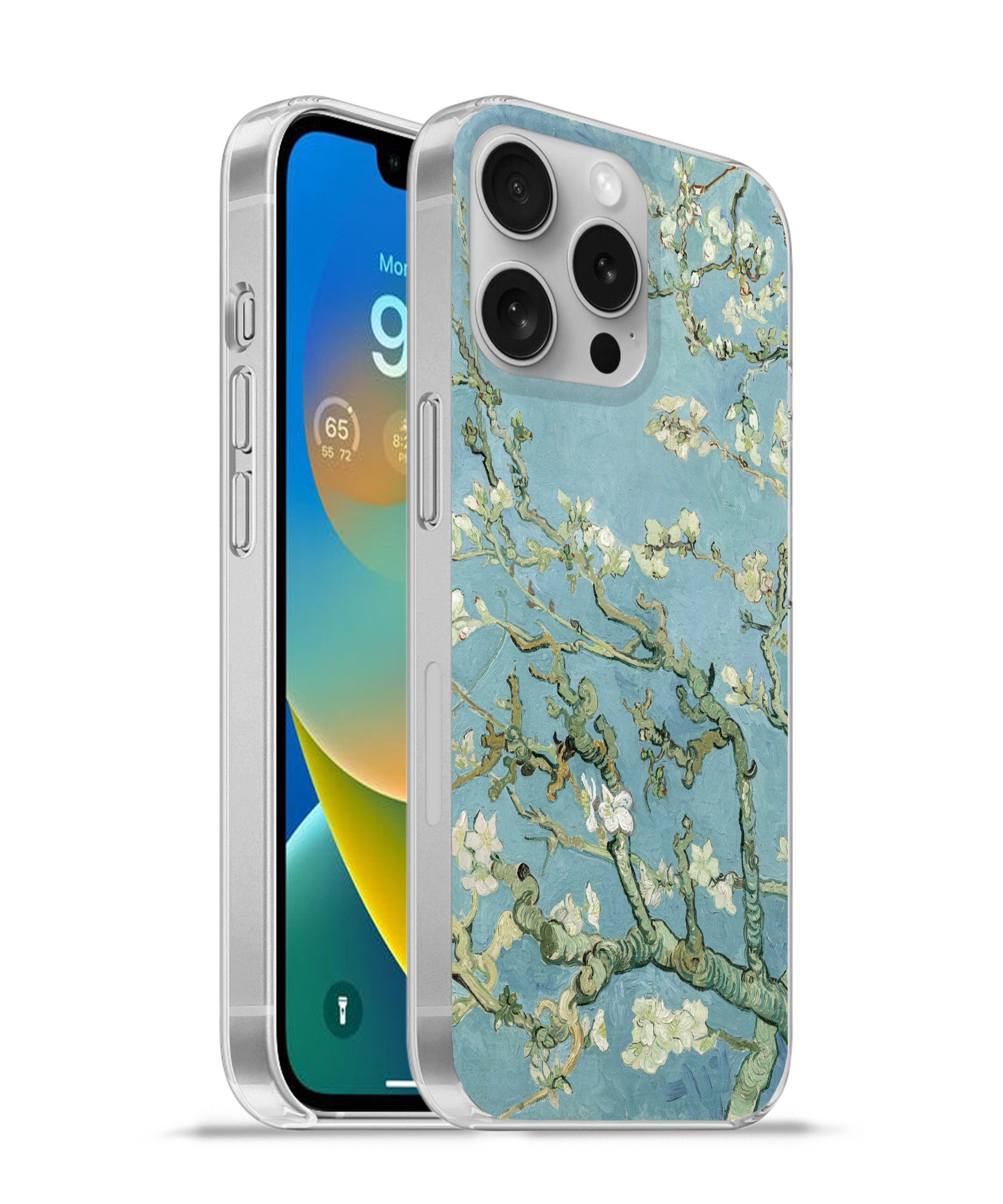 MuchoWow Handyhülle für Apple iPhone 16 Pro Mandelblüte - Van Gogh - Kunst, Smartphone-Bumper, Print, Handy Schutzhülle Dünn