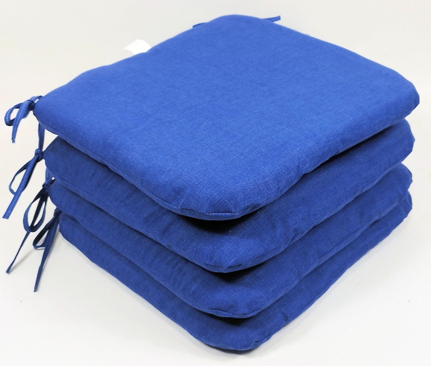 Rattani Stuhlkissen Sitzkissen Stuhlkissen Billy 40 x 40 cm dunkel blau, Set 4